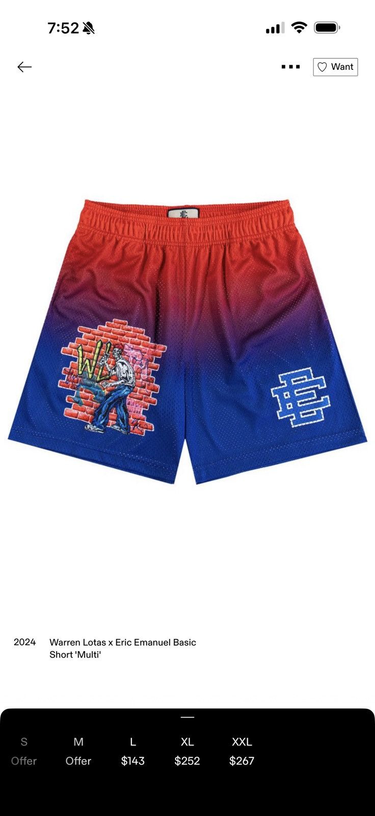 Eric Emanuel × Warren Lotas Eric Emanuel x Warren Lotas Basic Short MultiColor Size US 38 / EU 54 - 9 Thumbnail