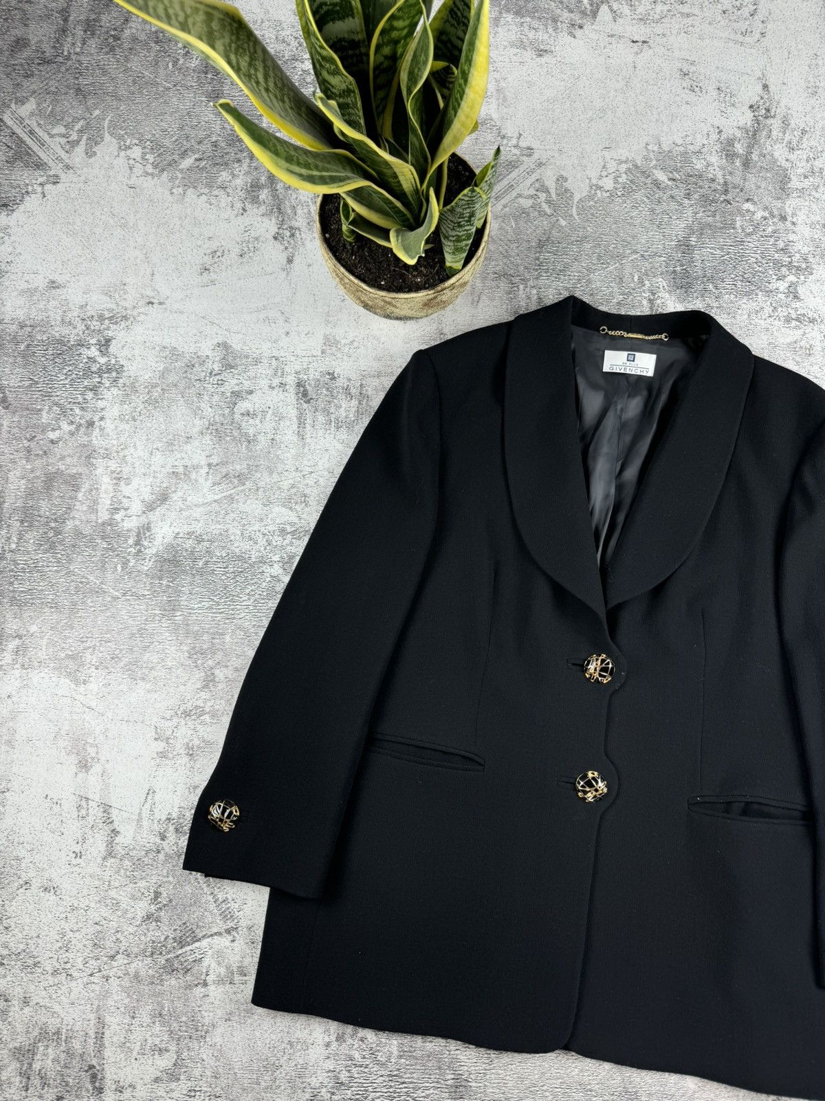 Givenchy 90S En Plus Givenchy Paris Basic 90S Blazer Suit Jacket Size XXL / US 16-18 / IT 52-54 - 2 Thumbnail