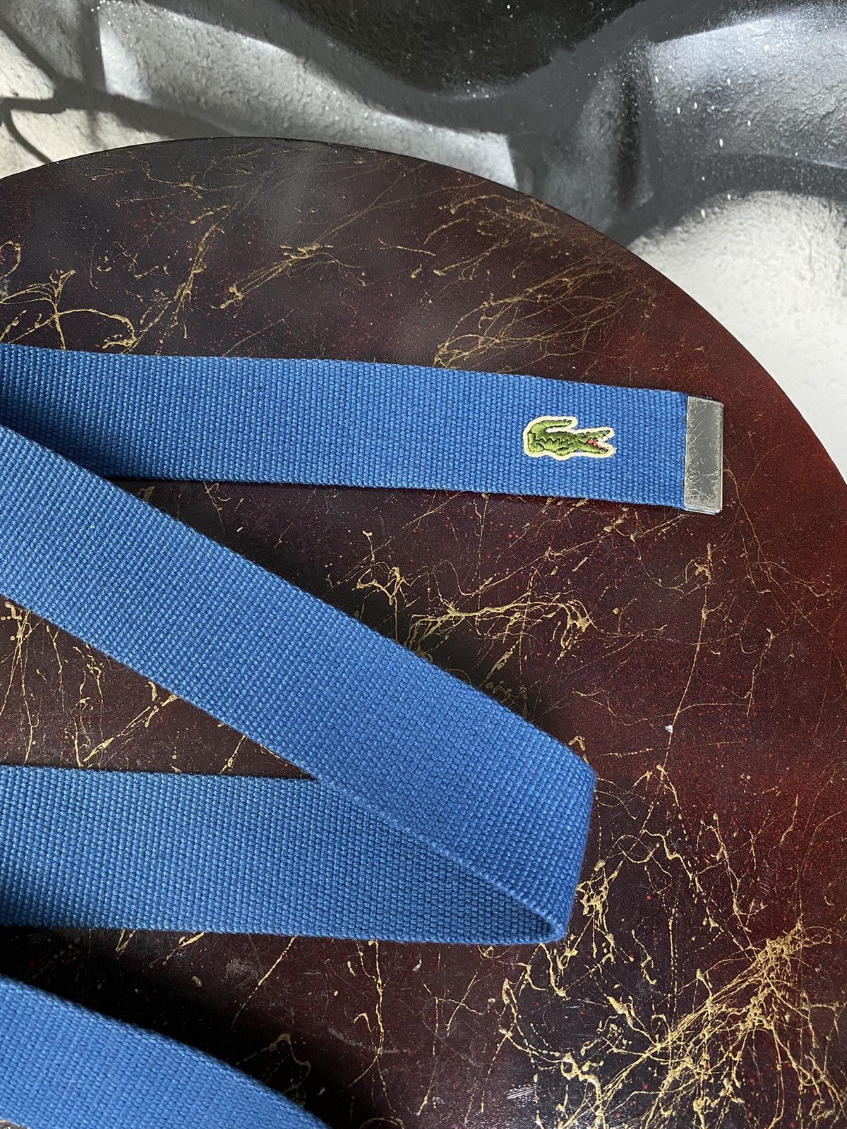 Lacoste Lacoste Y2K Vintage Casual Unisex Basic Blue Belt Size ONE SIZE - 6 Thumbnail