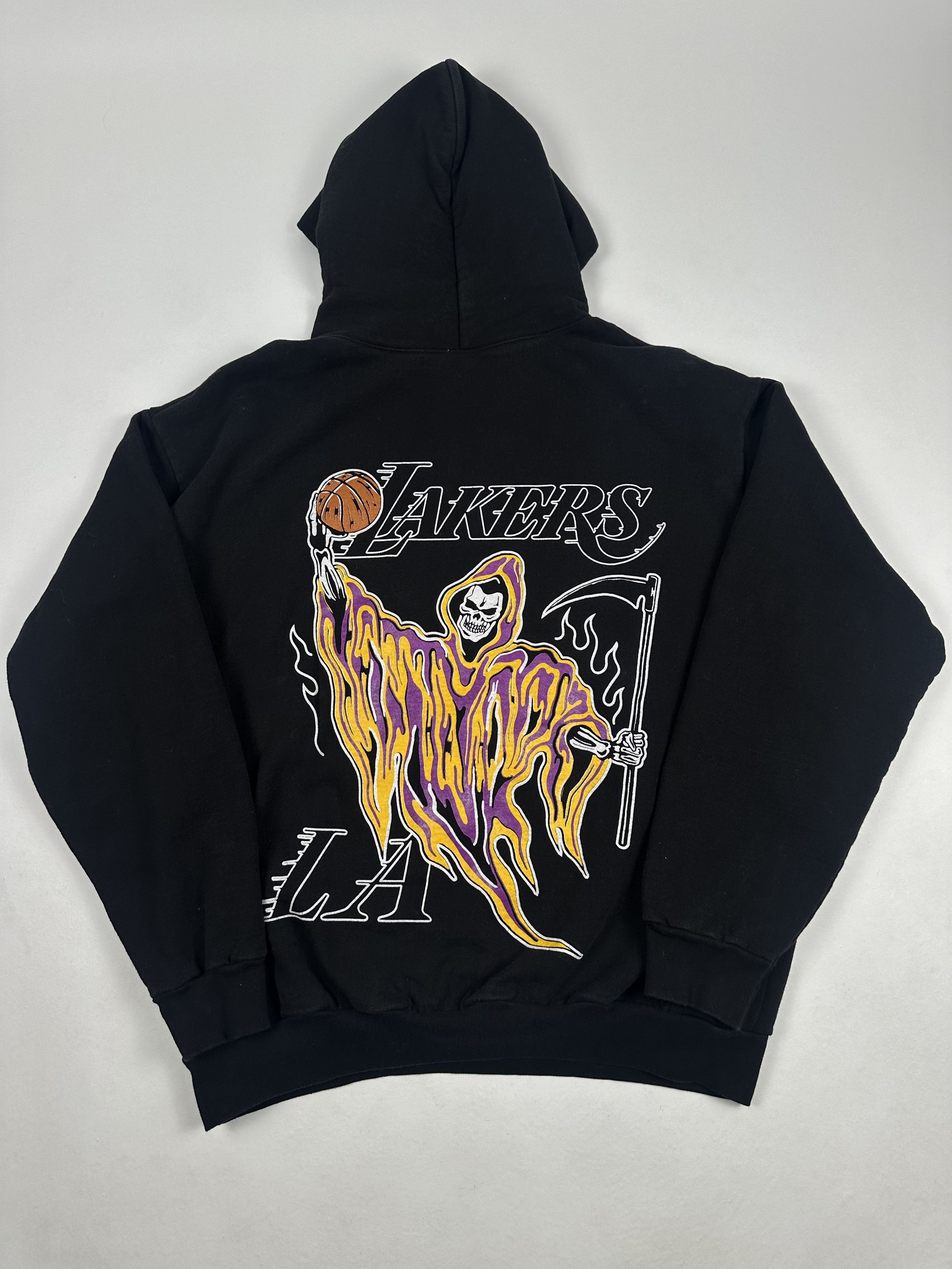 image of Warren Lotas Lakers Hoodie in Black, Men's (Size XL)