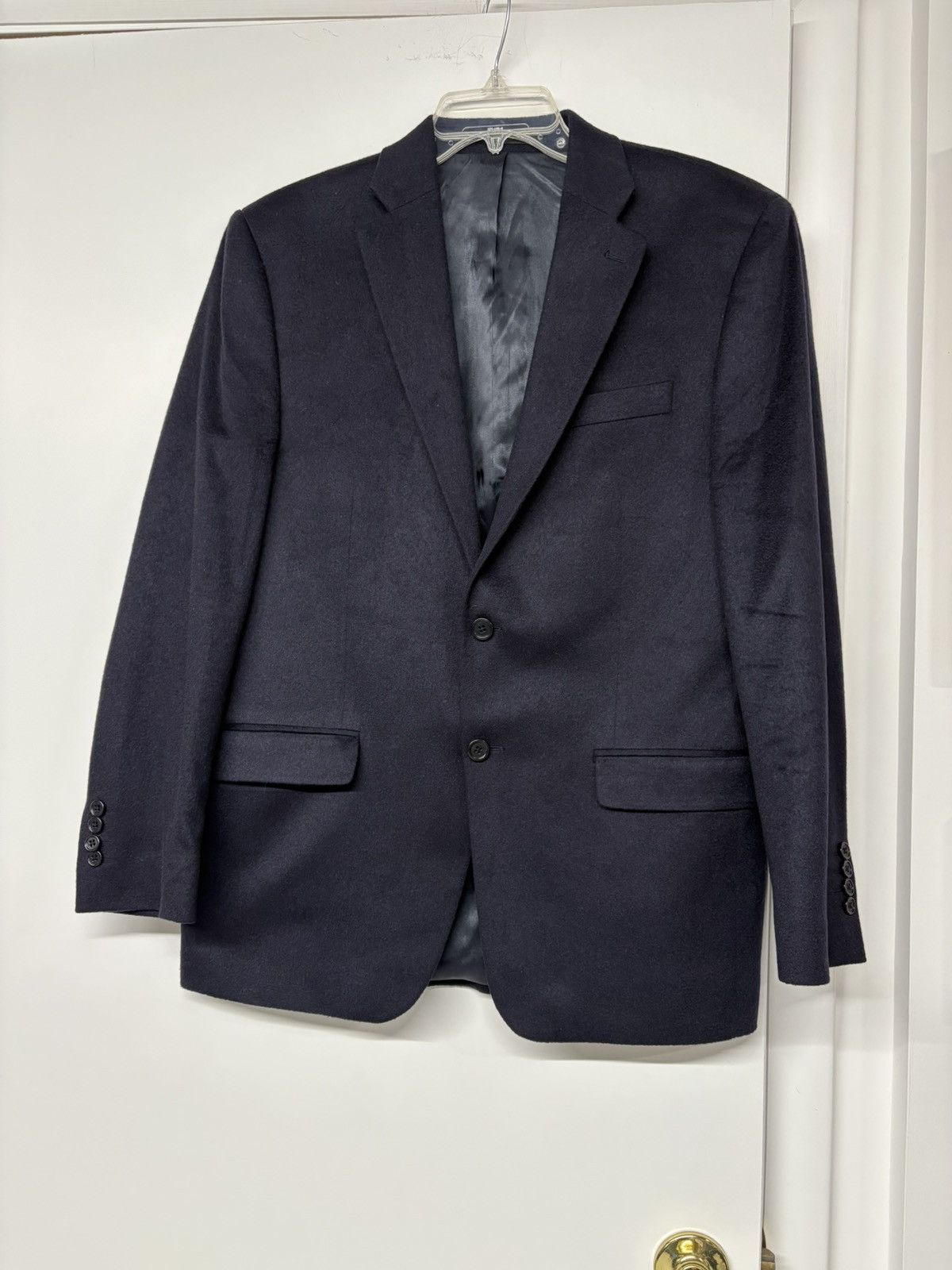 Neiman Marcus Men’s Neiman Marcus Navy Cashmere Sport Coat New SZ 40R Size US XXS / EU 40 - 1 Thumbnail