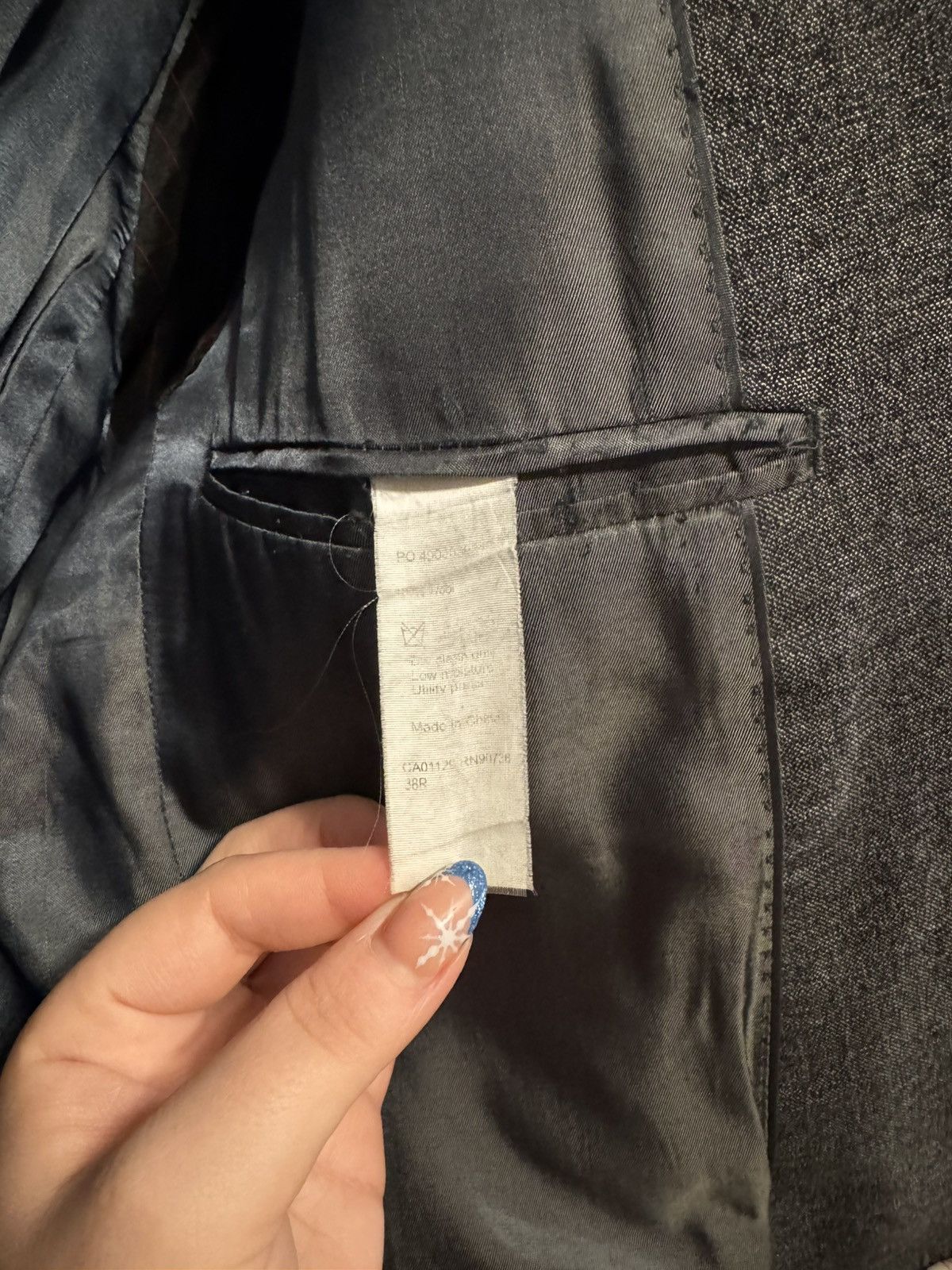 Calvin Klein Calvin Klein Grey Extreme Slim Fit Blazer Size 38R - 4 Thumbnail