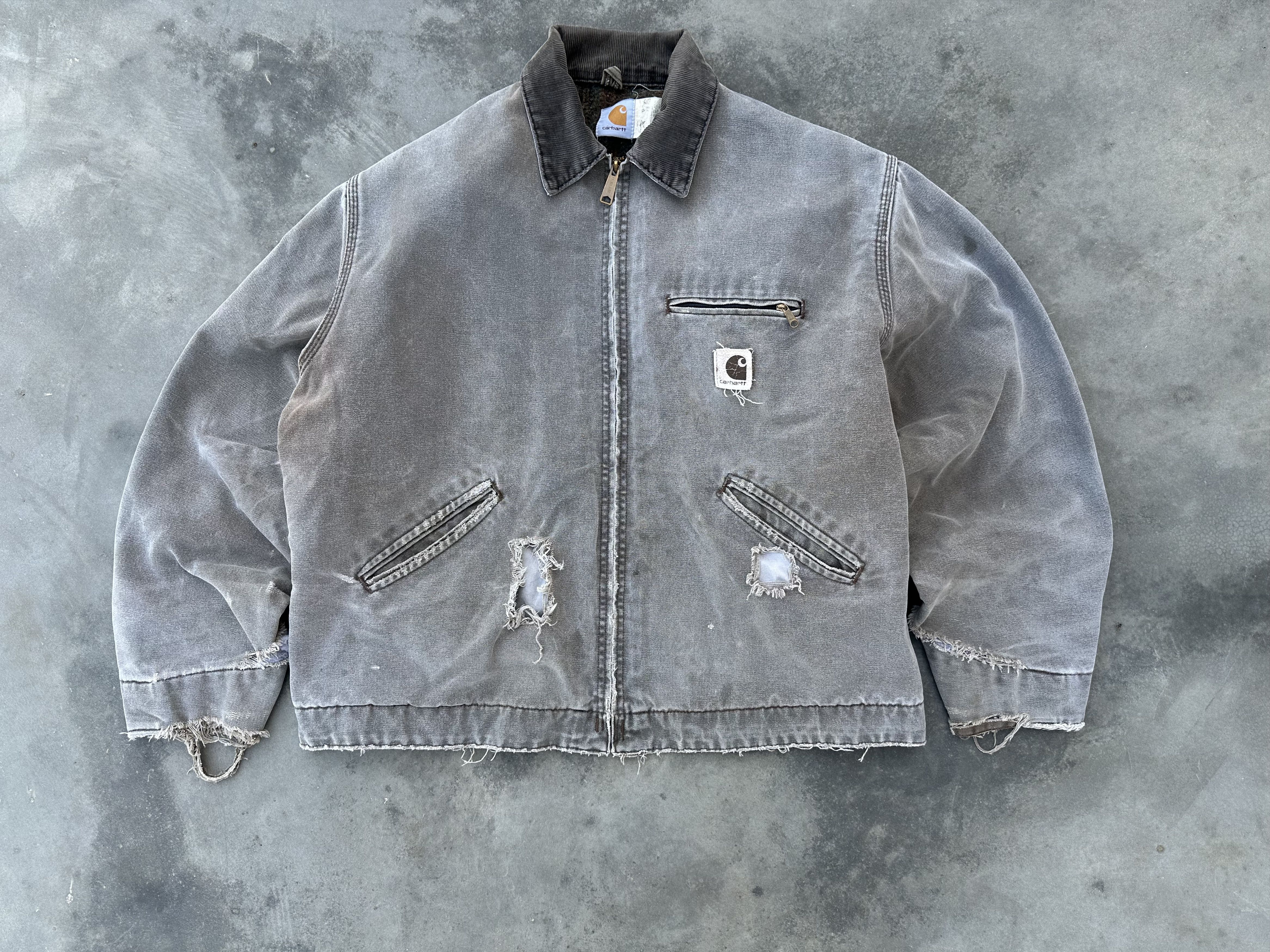 Carhartt Vintage Sun faded Carhartt J43 CHT Detroit Jacket – Size US XL / EU 56 / 4 - 3 Thumbnail