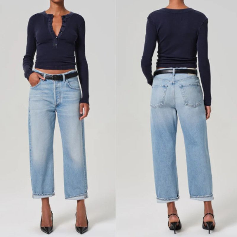 Citizens Of Humanity Citizens of Humanity | NWT Dahlia Bow Leg Barrel Jeans 29 Size 29" - 3 Thumbnail
