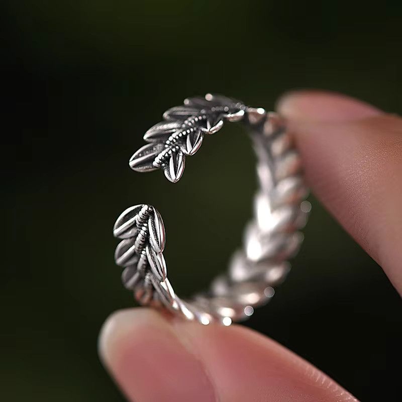 Handmade Vintage Wheat Cuff Ring Size ONE SIZE - 3 Thumbnail