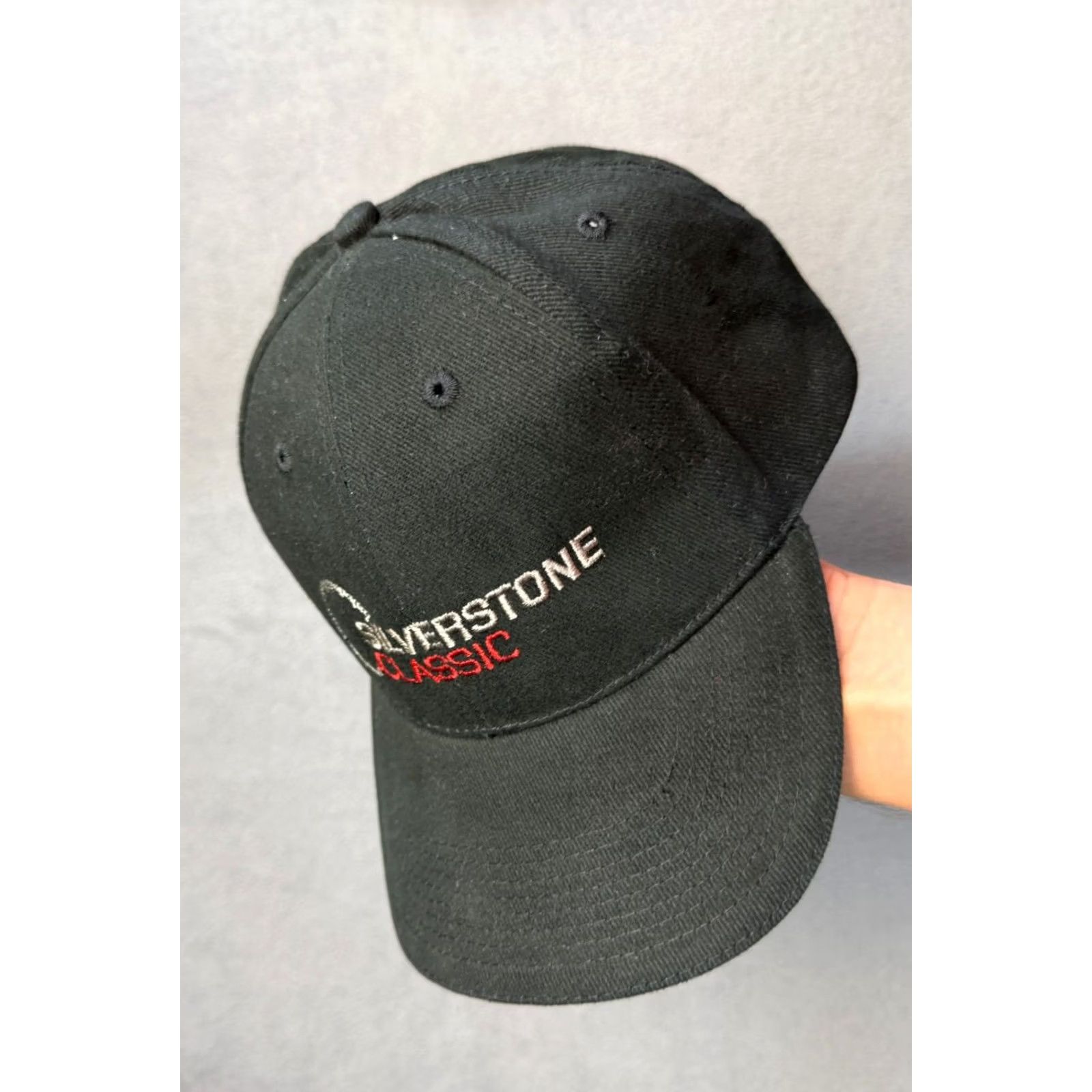 Vintage Silverstone Classic Racing Black baseball cap Men One Size Black Baseball Cap Adjustable Cap Size ONE SIZE - 4 Thumbnail