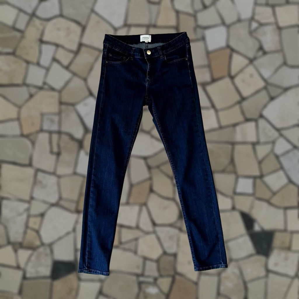 Denime Sezane Denim Blue Jean Skinny Slim Fit 28 Women’s Jeans Regular 28 Inseam Blue Mid Rise Button Zip 5-Pocket Size 28" / US 6 / IT 42 - 1 Thumbnail
