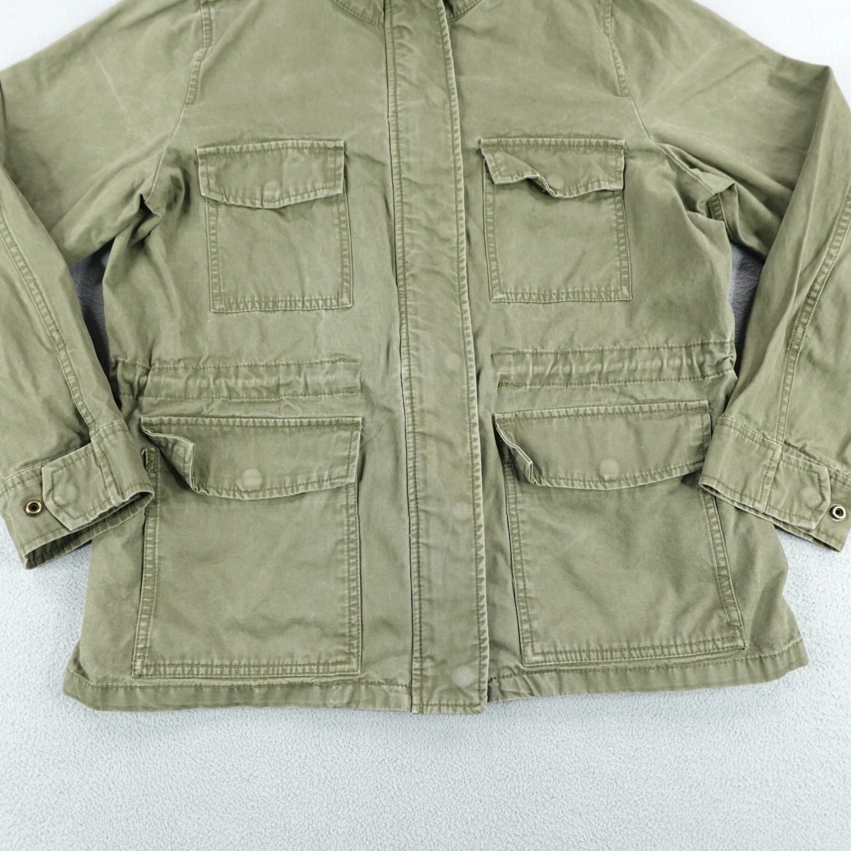 Madewell Madewell Jacket Womens Medium Green Military Coat Field Chore Utility Cargo Work Size M / US 6-8 / IT 42-44 - 3 Thumbnail