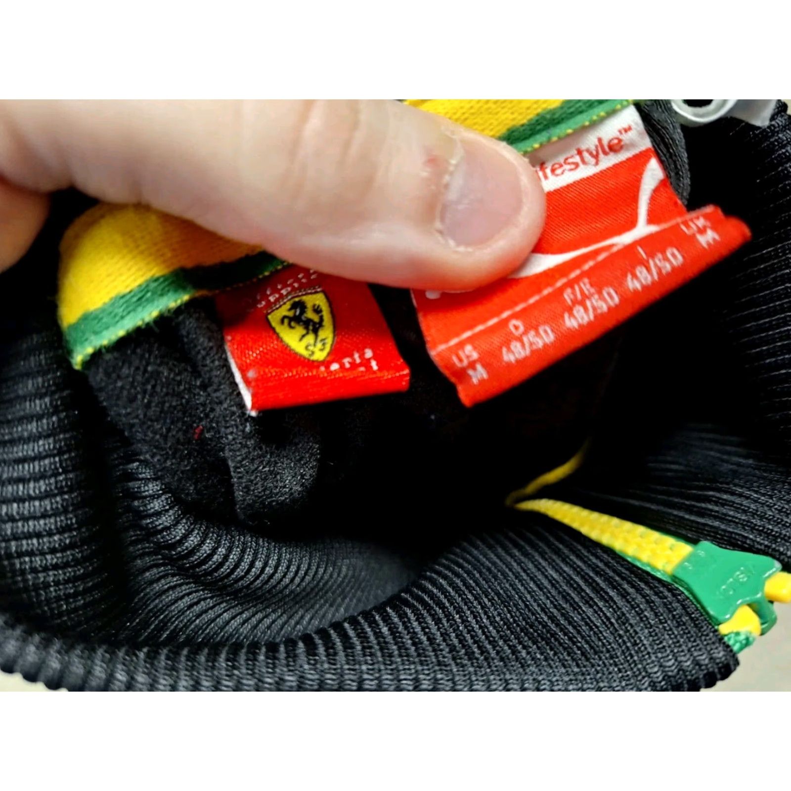 Puma PUMA Ferrari Sports Car Felipe Massa Brazil Zip Track Jacket M Men's Black 100% Polyester Sports Track Jacket Cars Zip Size US M / EU 48-50 / 2 - 2 Thumbnail