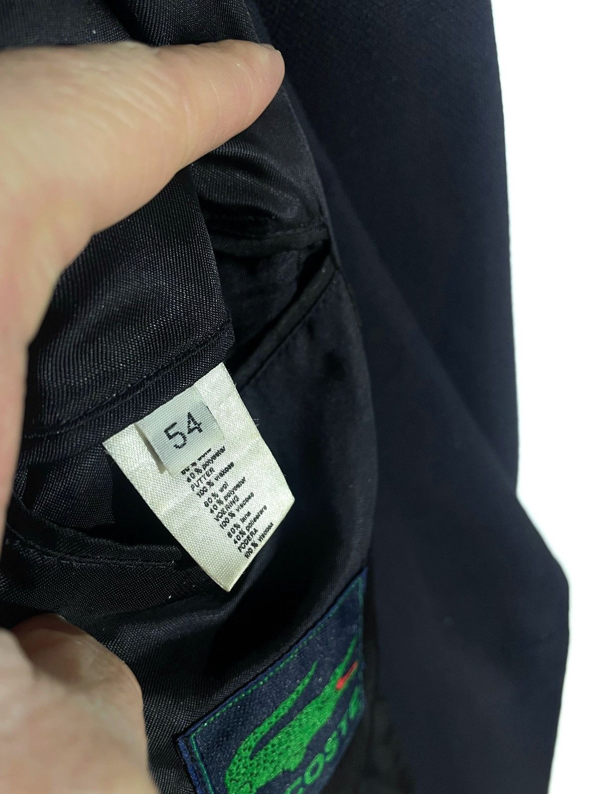 Lacoste Vintage Double-Breasted Blazer Gold Button 54/XL