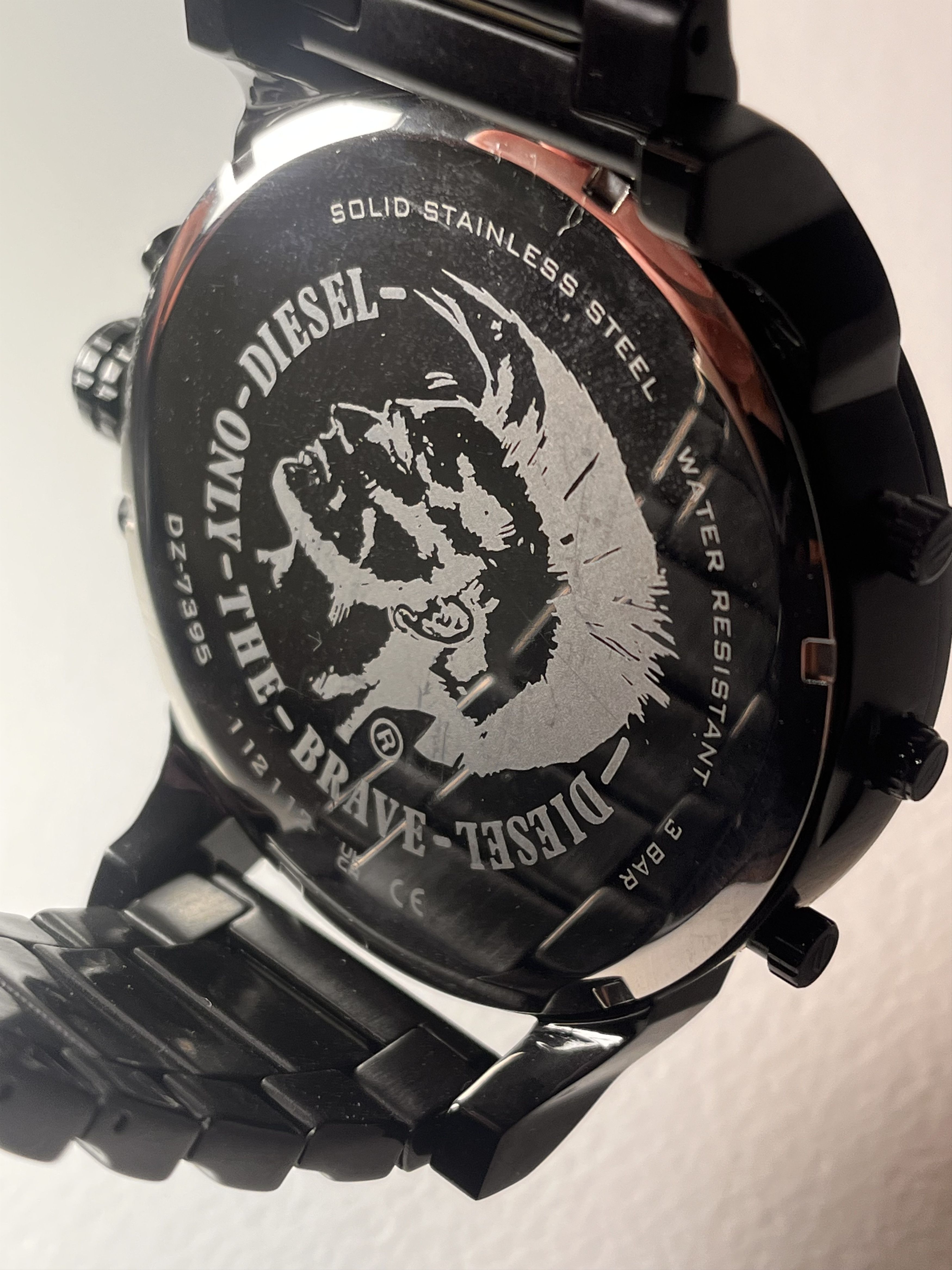 Diesel black orange metallic tint watch Size ONE SIZE - 9 Thumbnail
