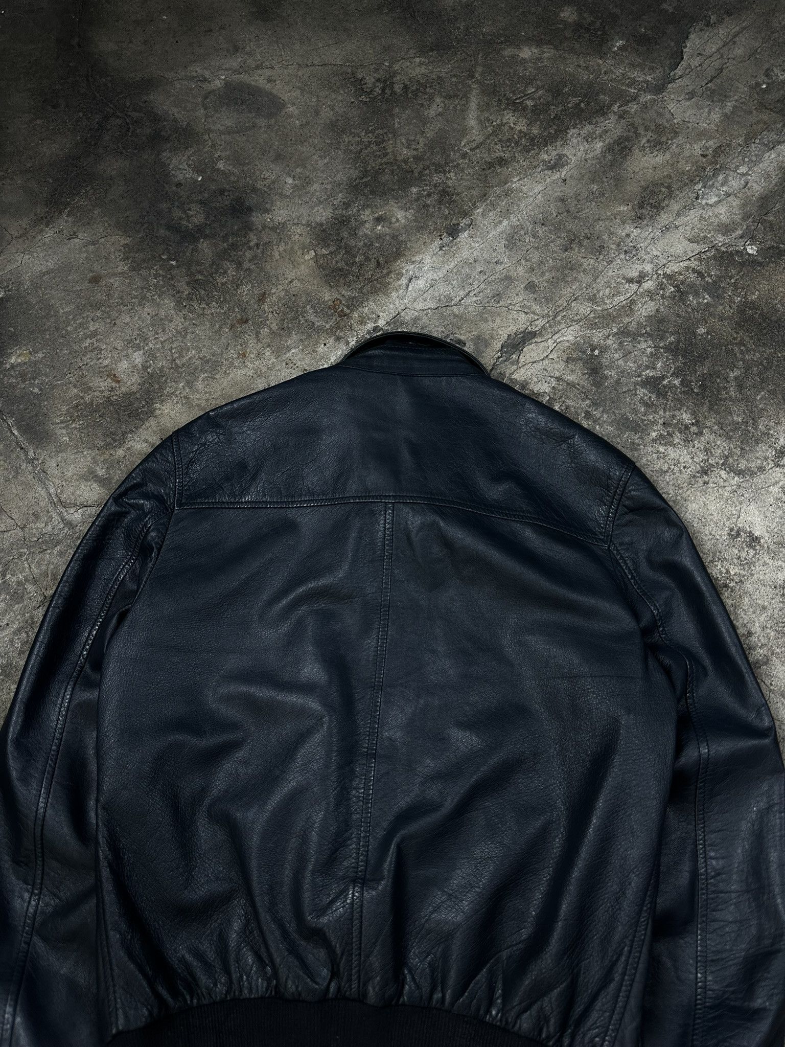 Dolce & Gabbana 2000s Dolce & Gabbana Police Leather Bomber Jacket Vintage Size US M / EU 48-50 / 2 - 6 Thumbnail