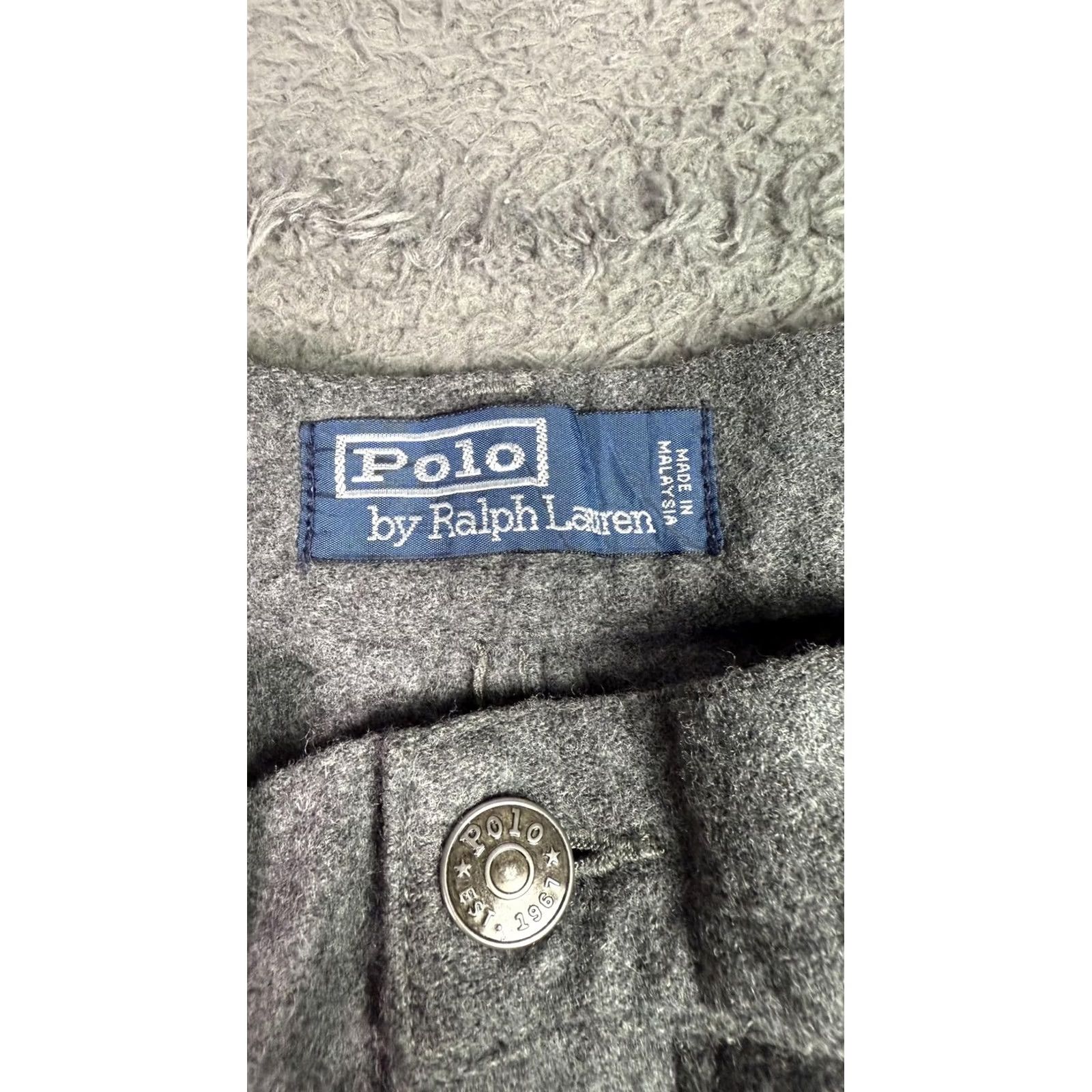 Polo Ralph Lauren Polo Ralph Lauren Mens Grey Wool Blend Straight Leg Trousers Pants 36x34 36x31 Size US M / EU 48-50 / 2 - 5 Thumbnail