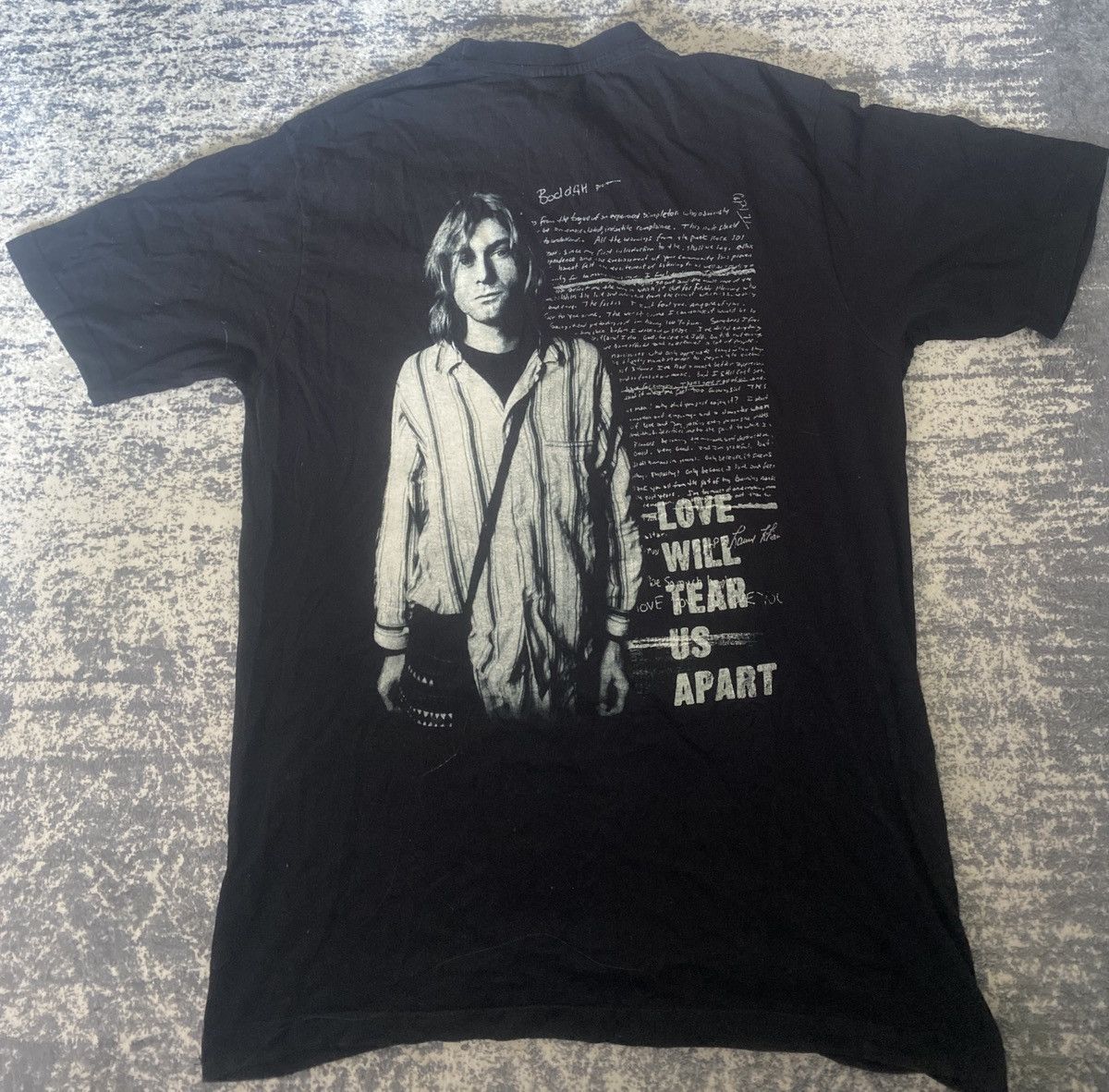 Band Tees Kurt cobain nirvana band love will tear us apart tee 00s Size US M / EU 48-50 / 2 - 3 Thumbnail