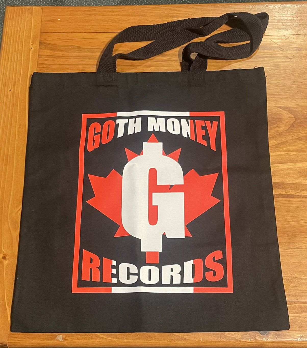 Drain Gang × Goth Money × Haunted Mound Goth Money Records - Canada logo  tote bag canadian