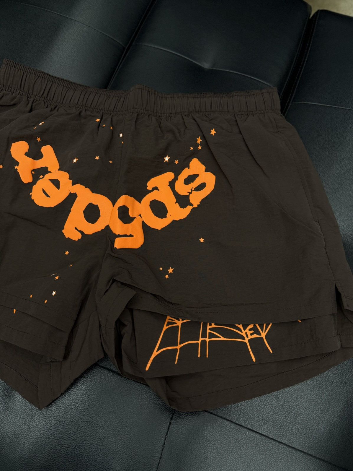 Sp5der Sp5der Double Layer WEB Shorts Size XL (NEW) Brown Size US 34 / EU 50 - 2 Thumbnail