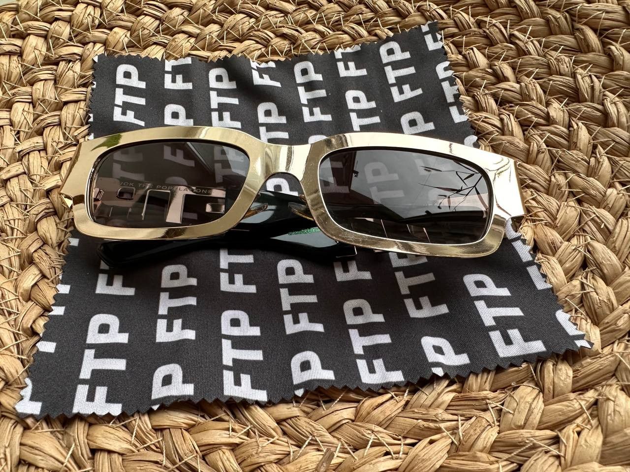 Fuck The Population FTP + CRAP EYEWEAR THE FTP STEEL - Polished Gold Size ONE SIZE - 12 Thumbnail