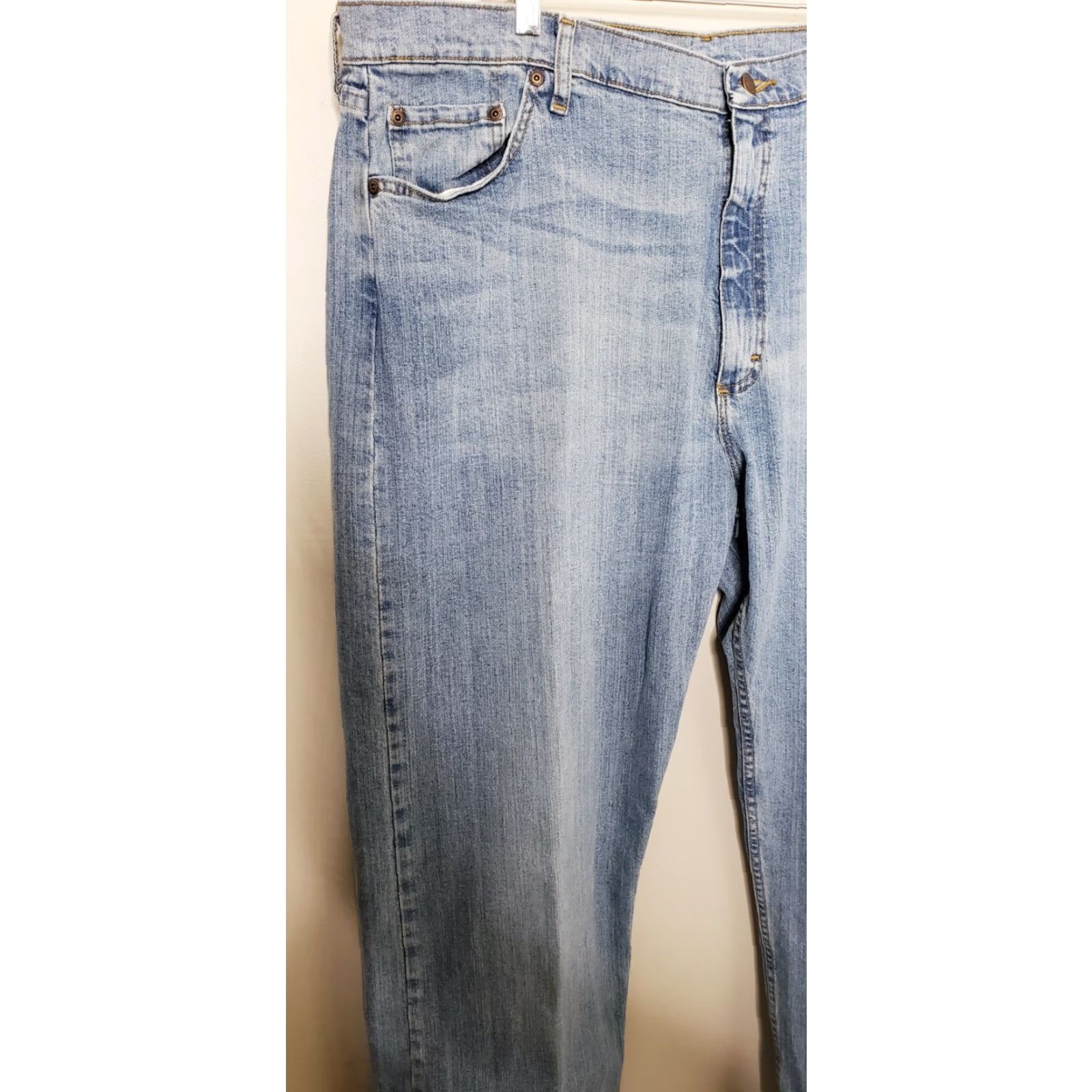 Wrangler WRANGLER Relaxed Fit Men's Blue Denim Jeans Size 42 x 32 97FXWBD Size US 42 / EU 58 - 4 Thumbnail