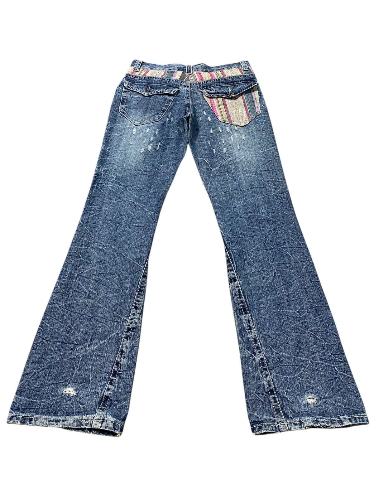 Flare Jeans Jungle Storm Claws Distressed act191