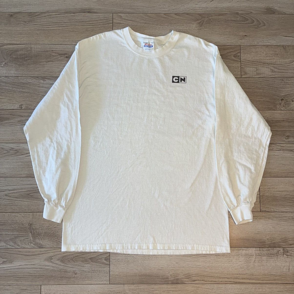 Hanes 90s Cartoon Network studios employee long sleeve shirt Size US L / EU 52-54 / 3 - 1 Thumbnail
