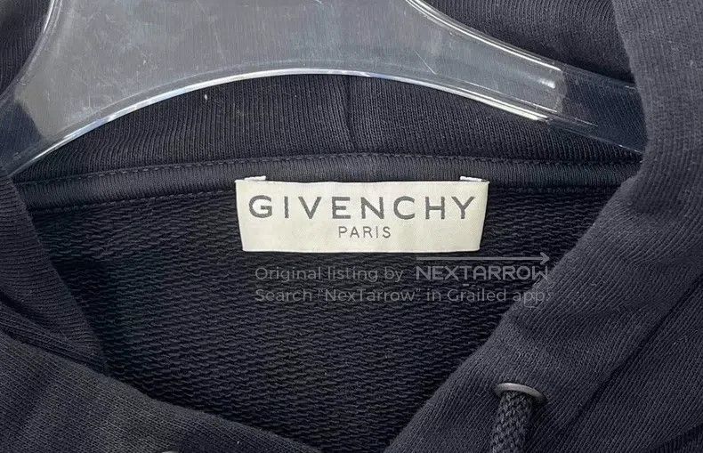 Givenchy Givenchy Black Metallic Letter Logo Hoodie with Hood Size Size US XXL / EU 58 / 5 - 3 Thumbnail