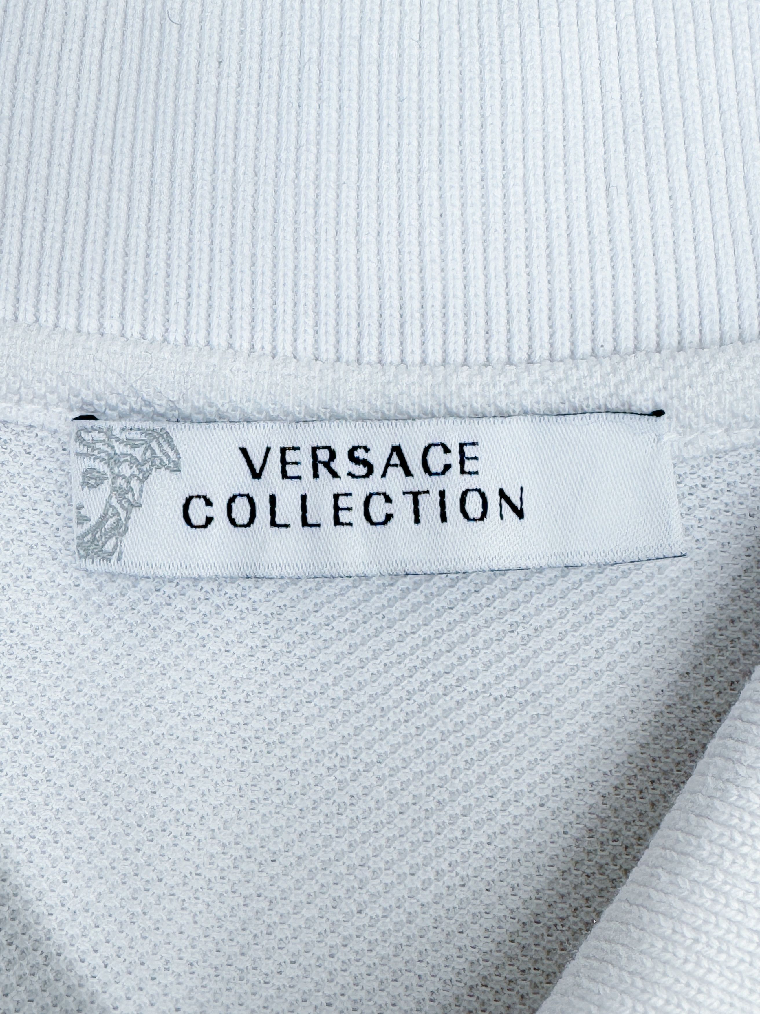 Versace Versace Collection Polo T-Shirt White & Medusa Chest Logo Size US M / EU 48-50 / 2 - 5 Thumbnail