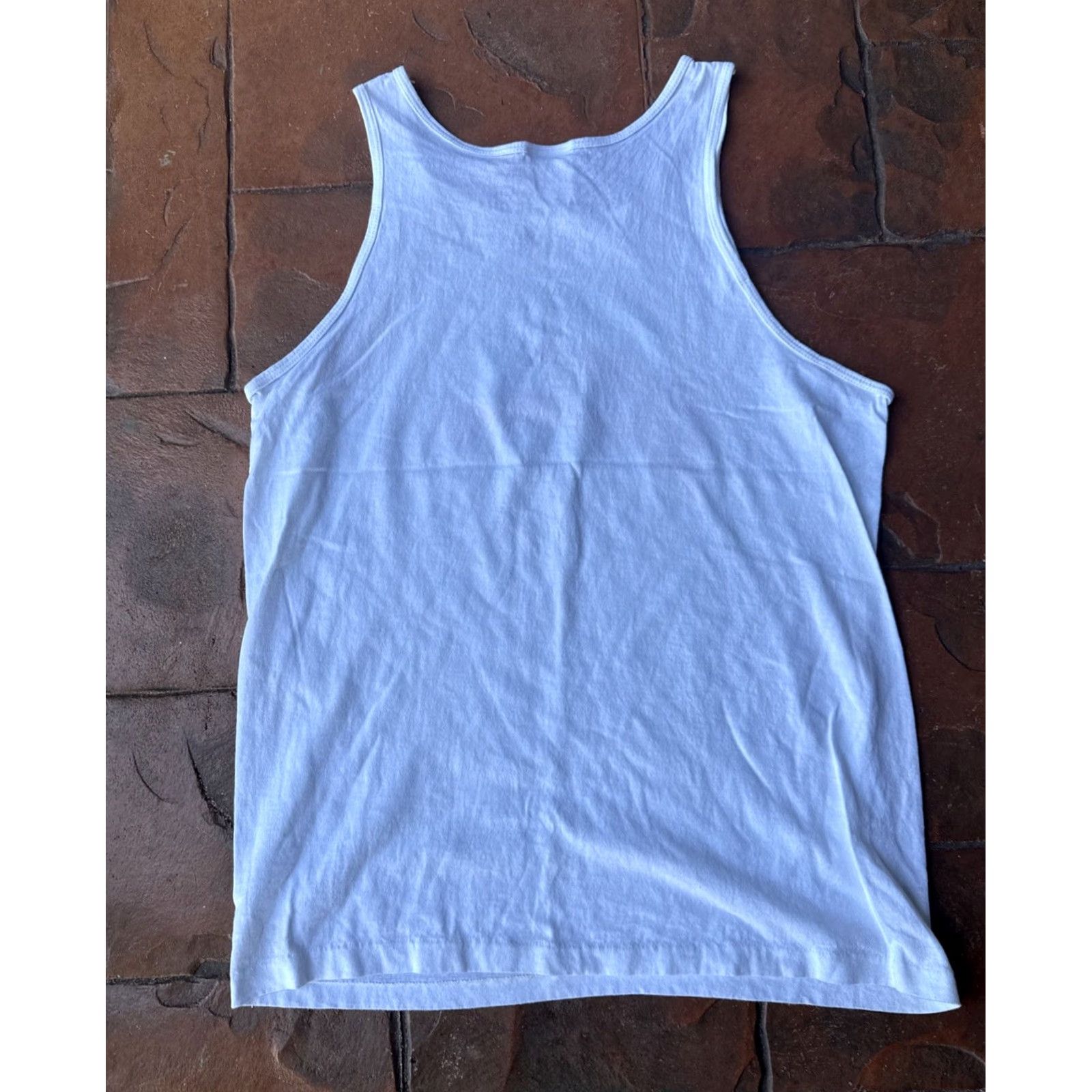 Planet Hollywood VINTAGE Planet Hollywood Maui Hawaii Tank Top Shirt L White Cotton Logo 90s USA Mens Womens Size US L / EU 52-54 / 3 - 3 Thumbnail