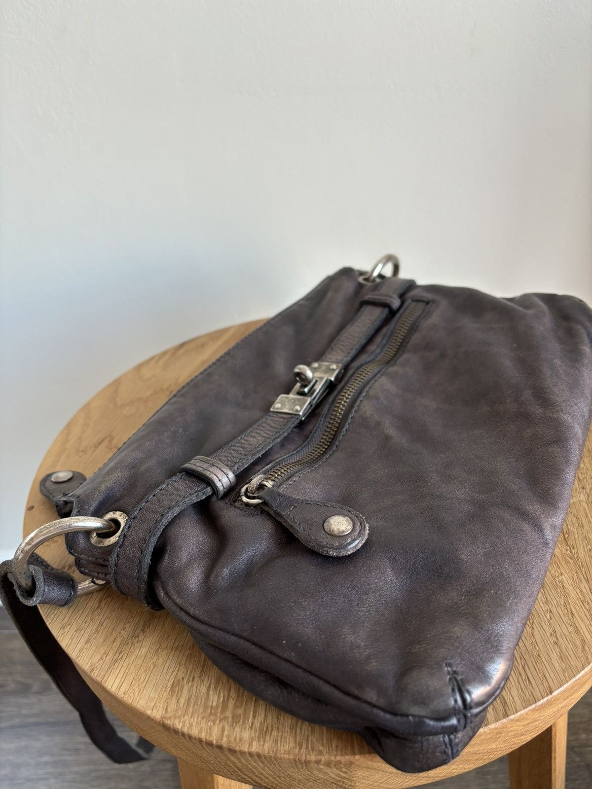 Vintage Vintage Mer Du Sud Leather Croosbody Bag Size ONE SIZE - 7 Thumbnail