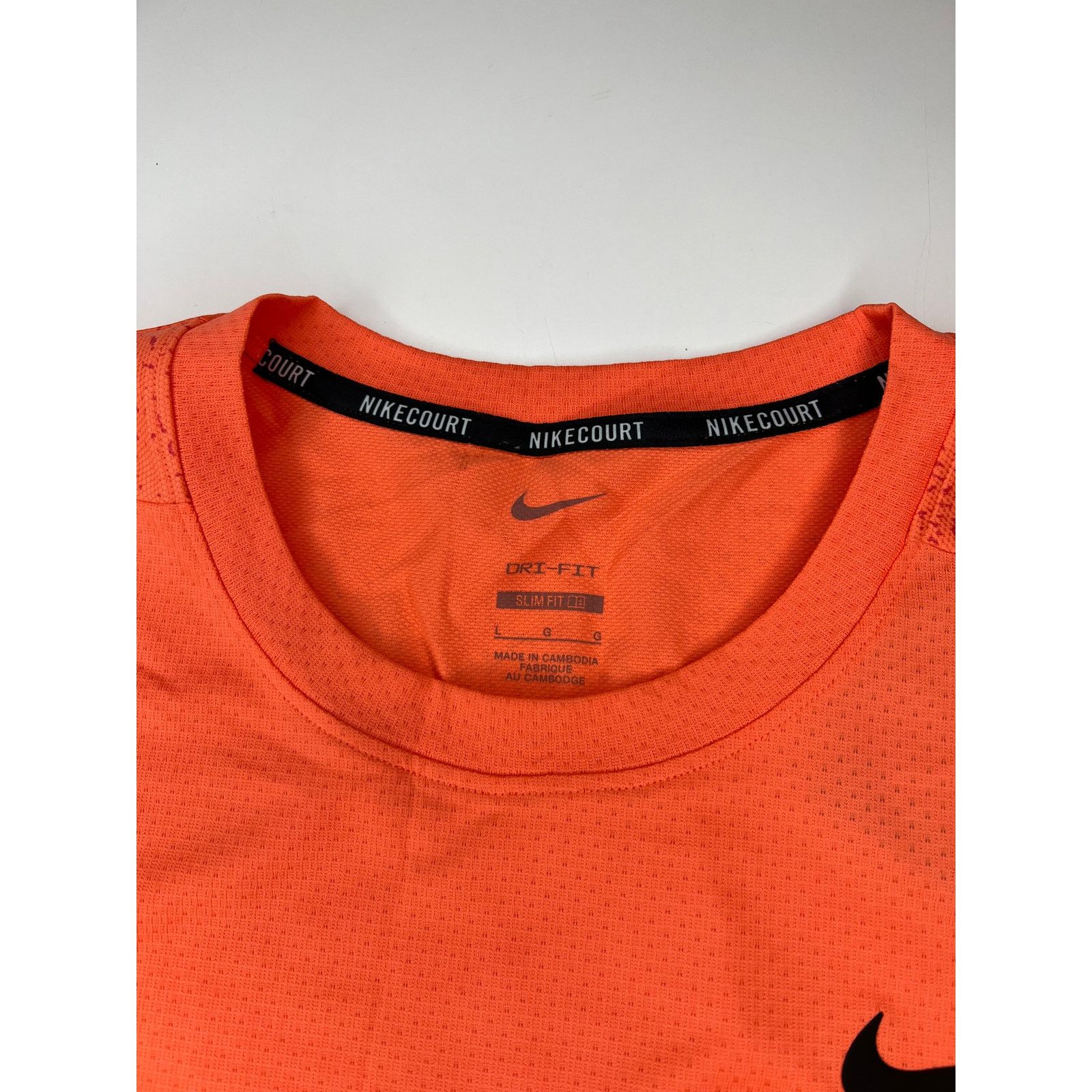 Nike Nike Court Slam Dri-Fit Tennis Shirt Mango Size Large Men's Size US L / EU 52-54 / 3 - 4 Thumbnail