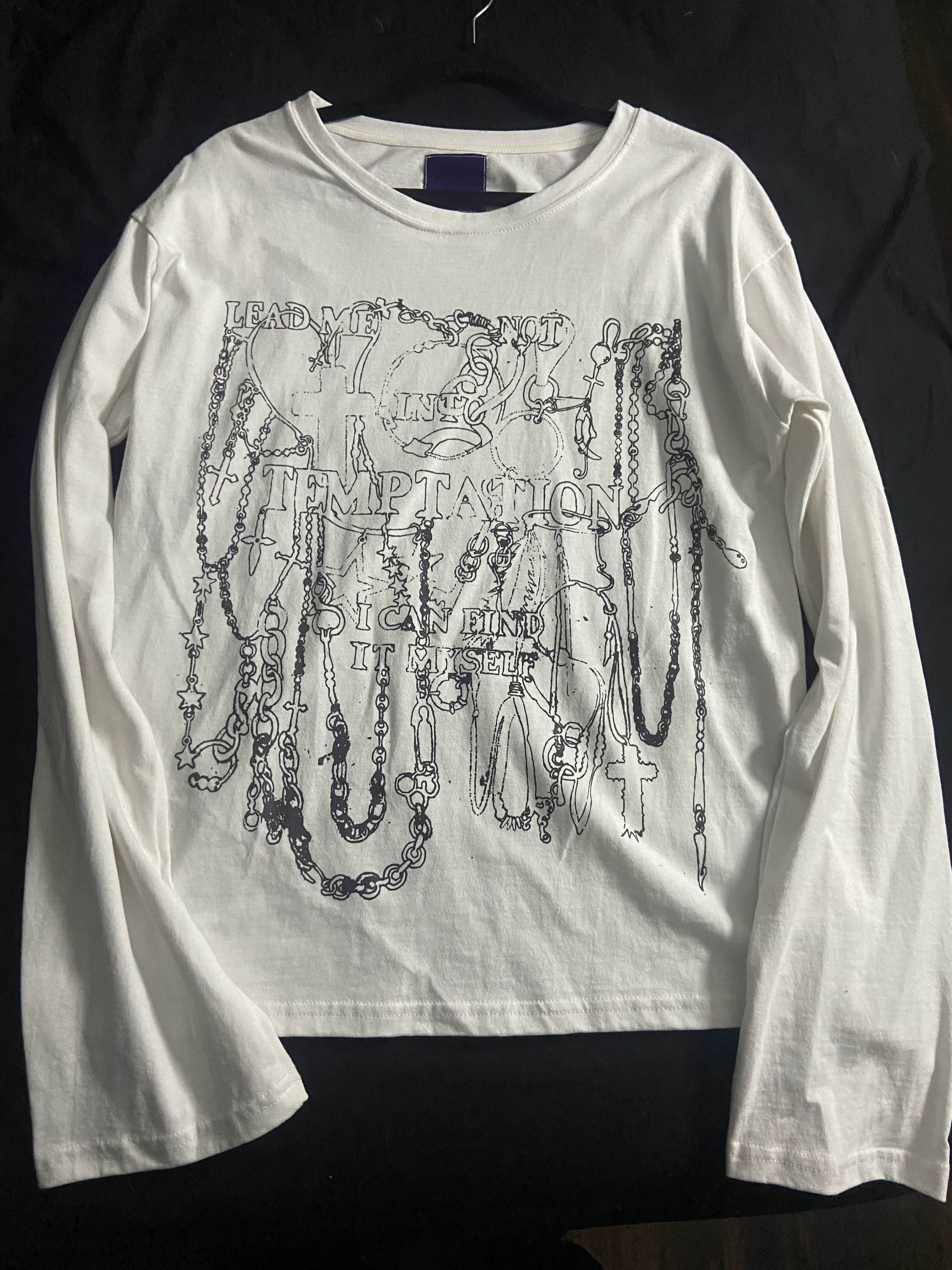 Japanese Brand Handmade Rust White longsleeve Size US M / EU 48-50 / 2 - 1 Thumbnail