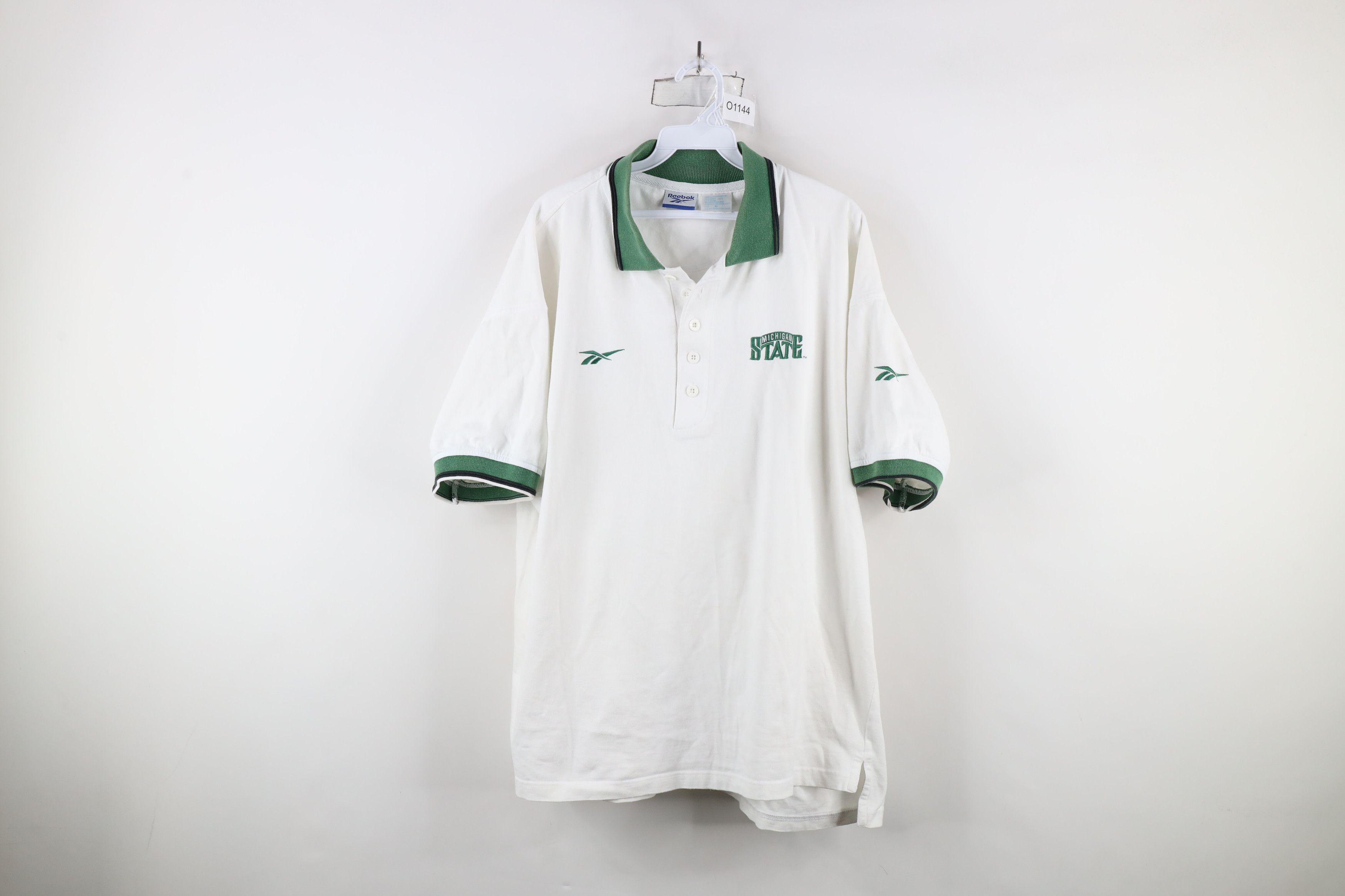 Reebok × Vintage Vintage 90s Reebok State University Collared Polo Shirt Size US XL / EU 56 / 4 - 1 Thumbnail