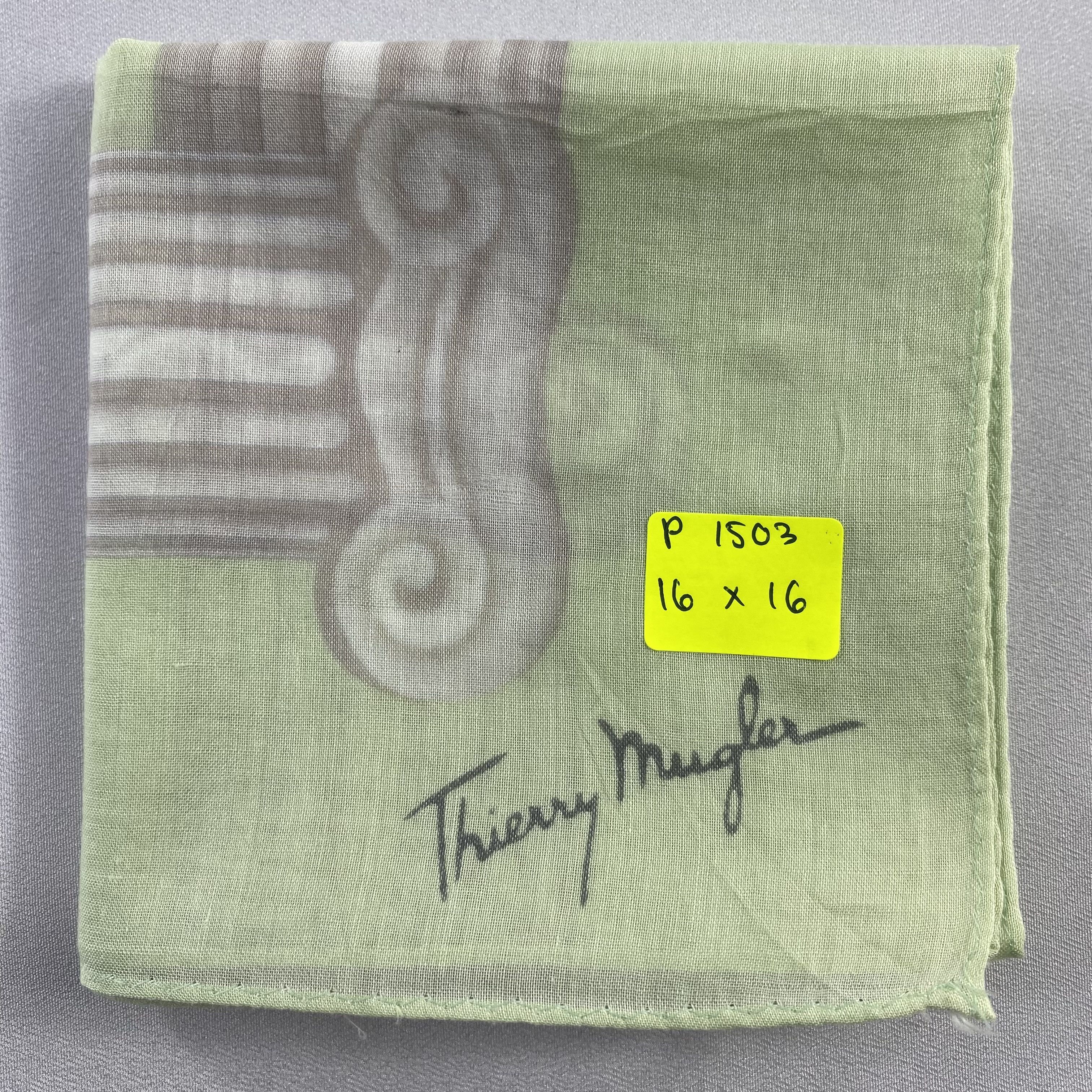Thierry Mugler × Vintage Thierry Mugler Handkerchief / Neckerchief / Bandana-P1503 Size ONE SIZE - 5 Thumbnail