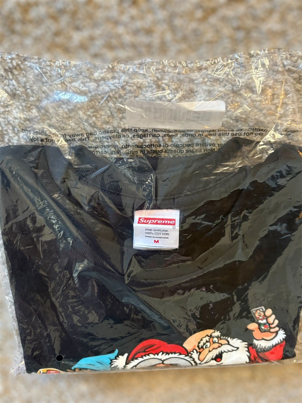 Supreme Supreme Naughty Tee Black Size US M / EU 48-50 / 2 - 2 Thumbnail