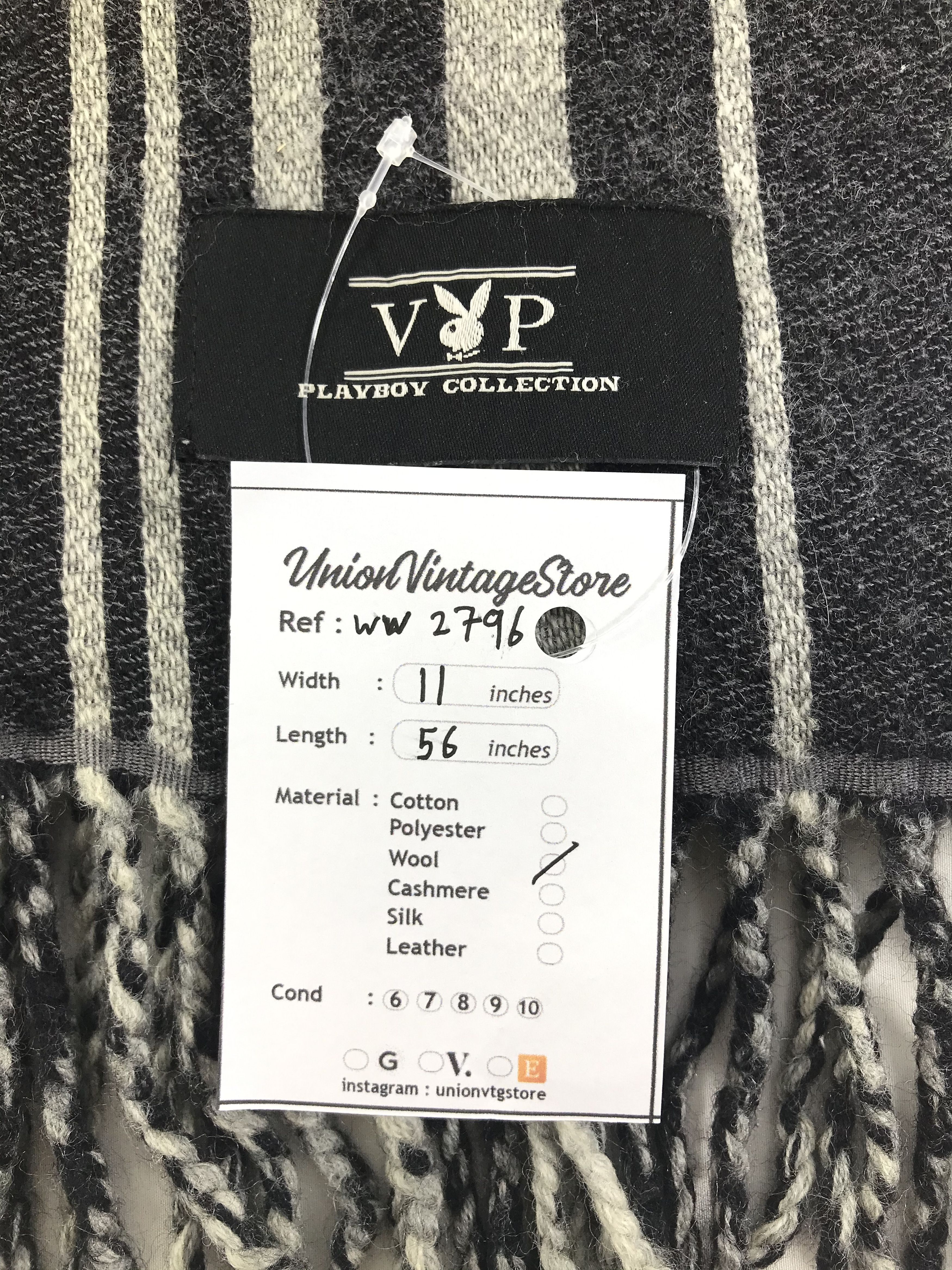 Playboy × Vintage Playboy Scarf / Muffler / Neckwear - WW2796 Size ONE SIZE - 4 Thumbnail