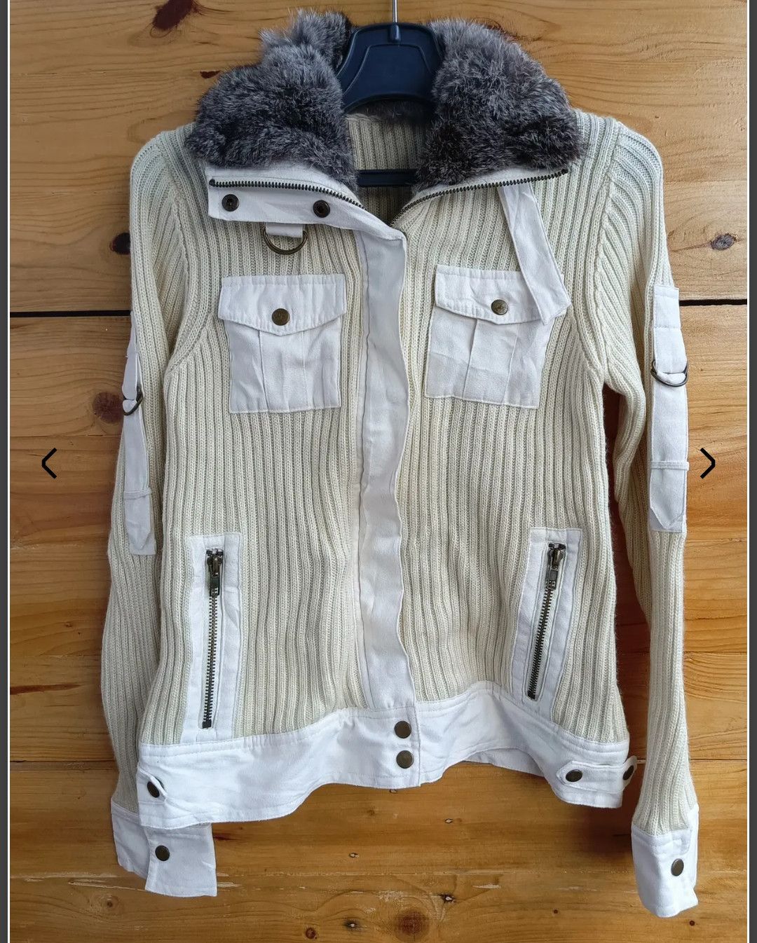 If Six Was Nine Wood & Pecker Real Fur Rubber Knit Line Size S / US 4 / IT 40 - 6 Thumbnail