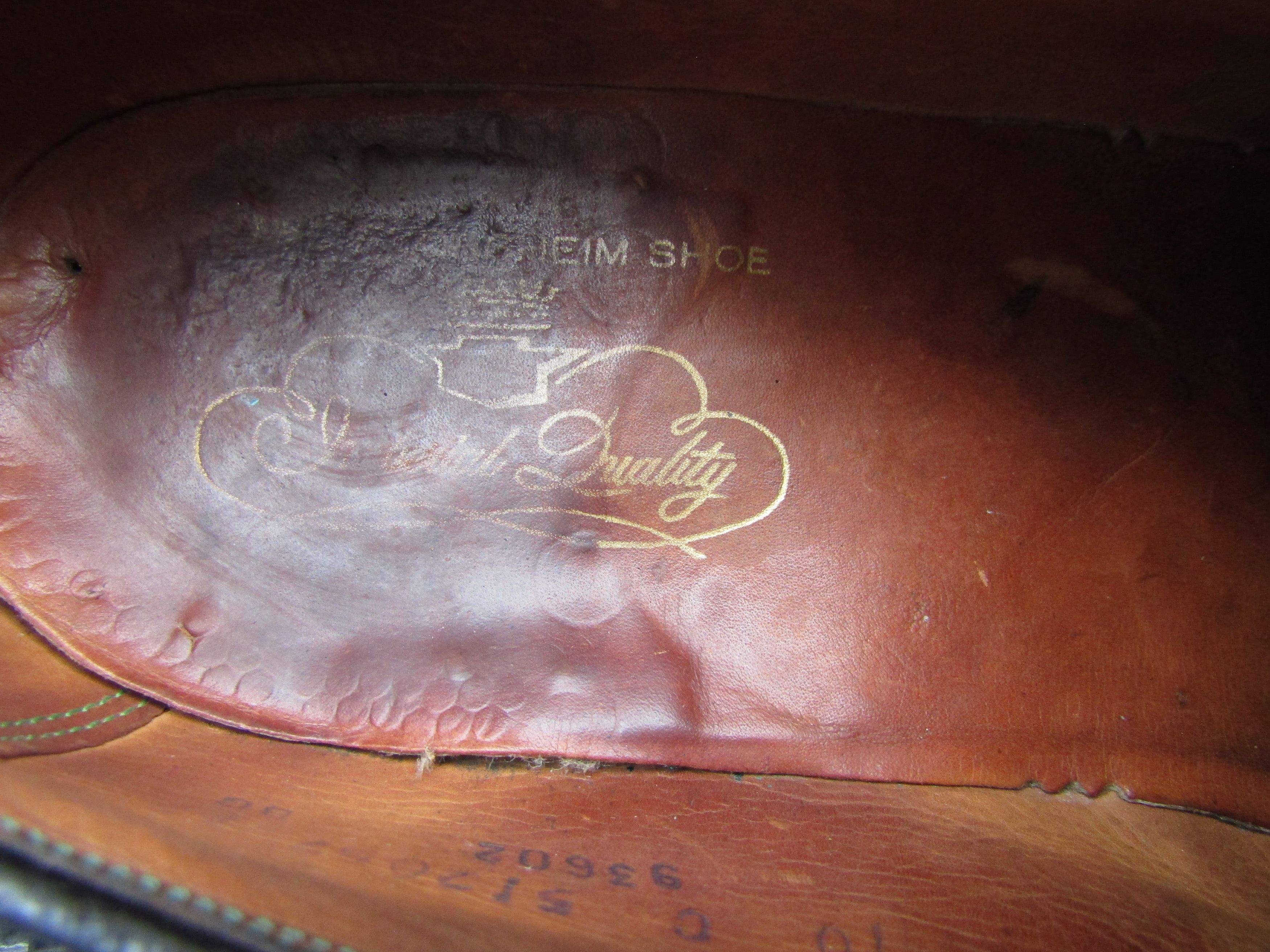 Florsheim FLORSHEIM Imperial Pebble Kenmoor 5 Nail V Cleat Wingtip Size US 10 / EU 43 - 3 Thumbnail