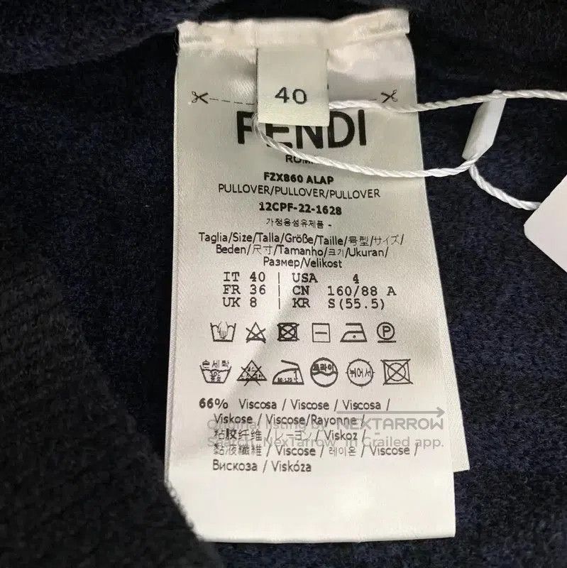 Fendi Fendi Black Knitted Women's Sweater . Size M / US 6-8 / IT 42-44 - 6 Thumbnail