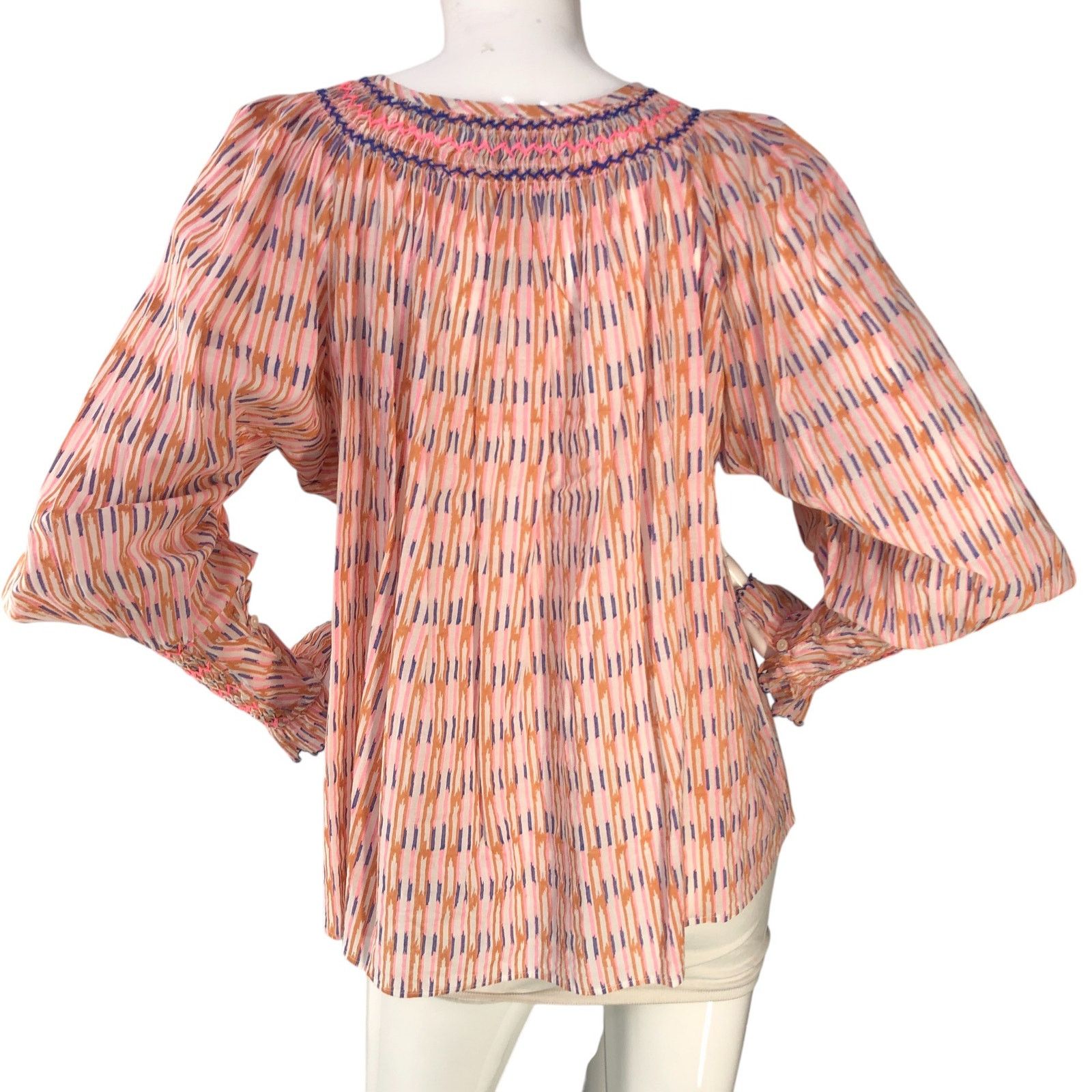 Other Thierry Colson Size XS Top Valeska Blouse Smocked Sleeve Size XS / US 0-2 / IT 36-38 - 7 Thumbnail