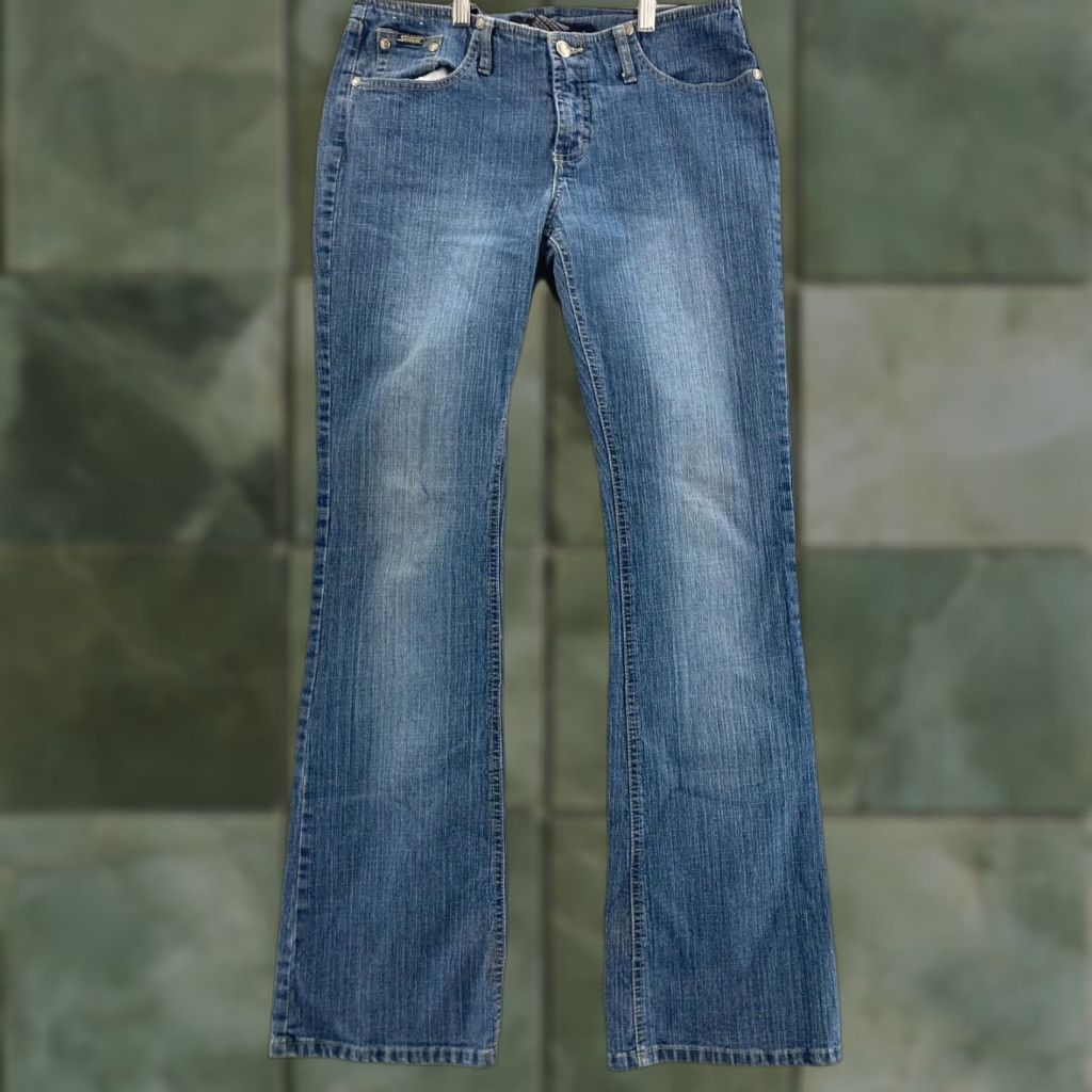 Vintage VINTAGE Squeeze Jeans Womens Jeans 9 Blue Bootcut Stretch Denim 90s Womens Size 30" / US 8 / IT 44 - 1 Thumbnail
