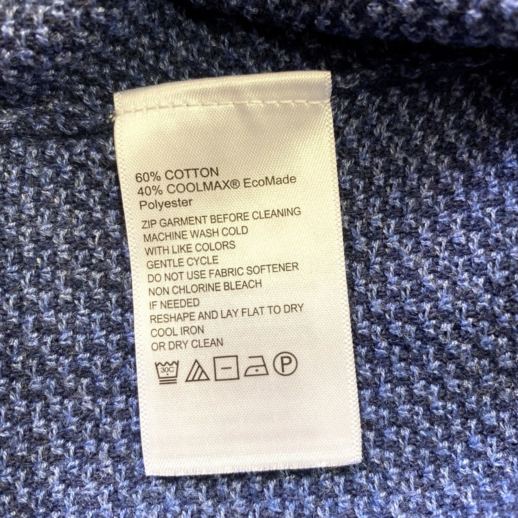 Tommy Bahama Tommy Bahama Island Zone 1/4 Zip Pullover Mens 2XL Cotton Blend Blue Size US XXL / EU 58 / 5 - 4 Thumbnail