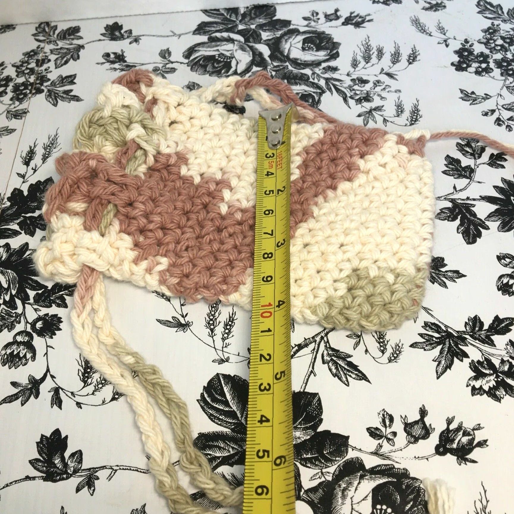 Greats Handmade Crochet Small Bag Great For Cellphone Money Keys Pouch Size ONE SIZE - 7 Thumbnail
