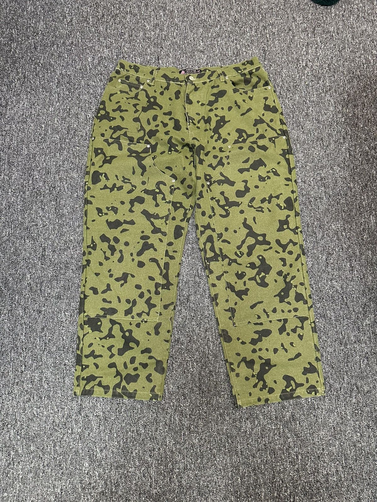 Designer × Vintage Camo Worker pants Size US 36 / EU 52 - 1 Thumbnail