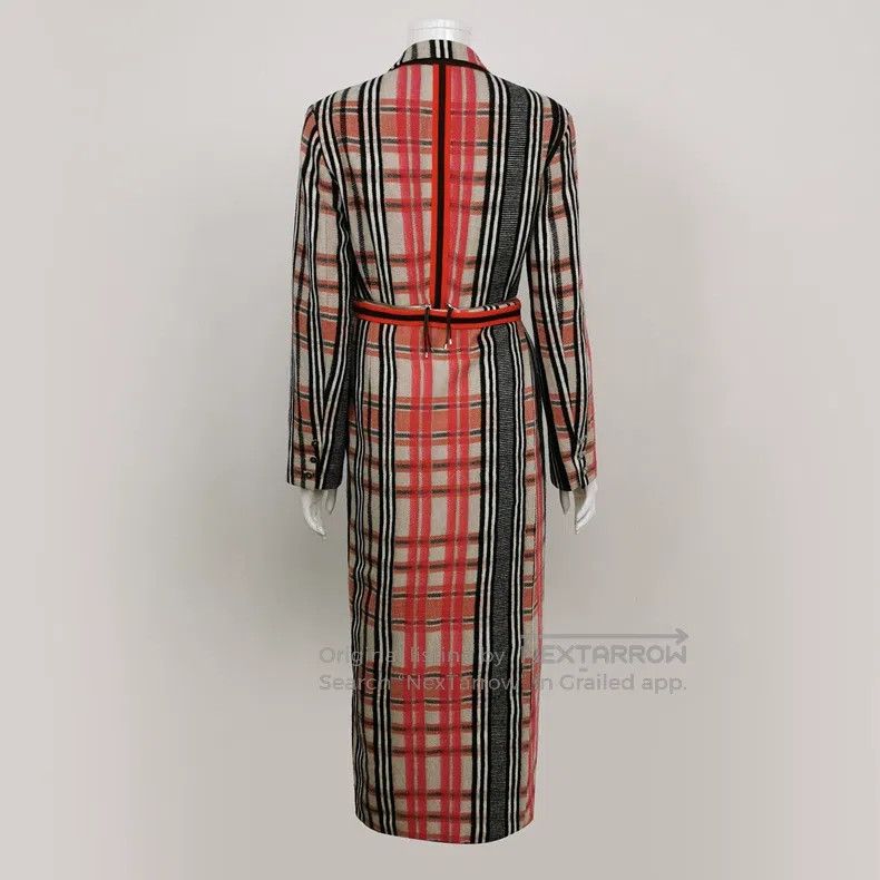 Hermes Hermes Wool Color-blocked Checkered Lapel Buttoned and Tie Size XS / US 0-2 / IT 36-38 - 2 Thumbnail