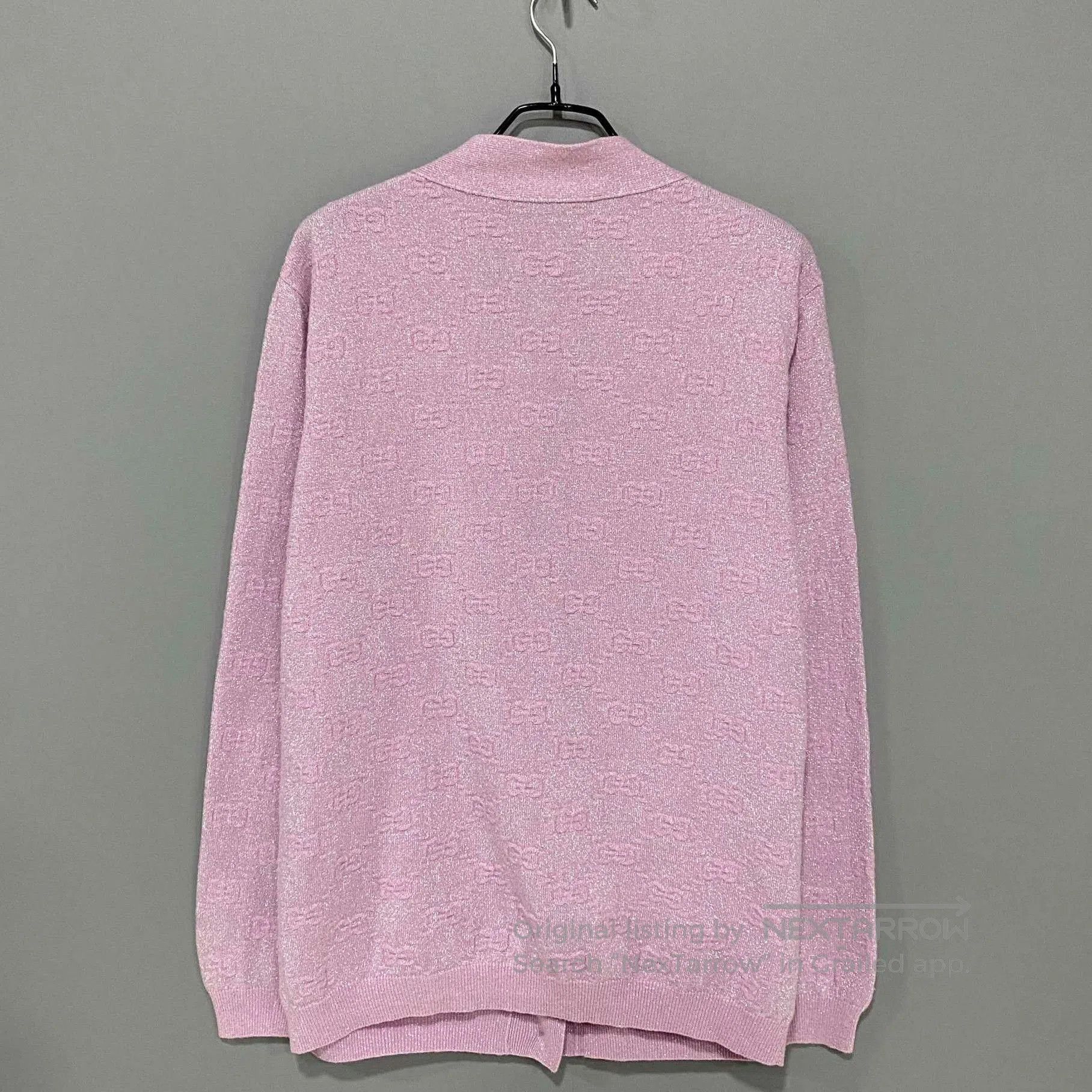 Gucci Gucci Light Purple Silver Thread Cardigan. Size S / US 4 / IT 40 - 3 Thumbnail