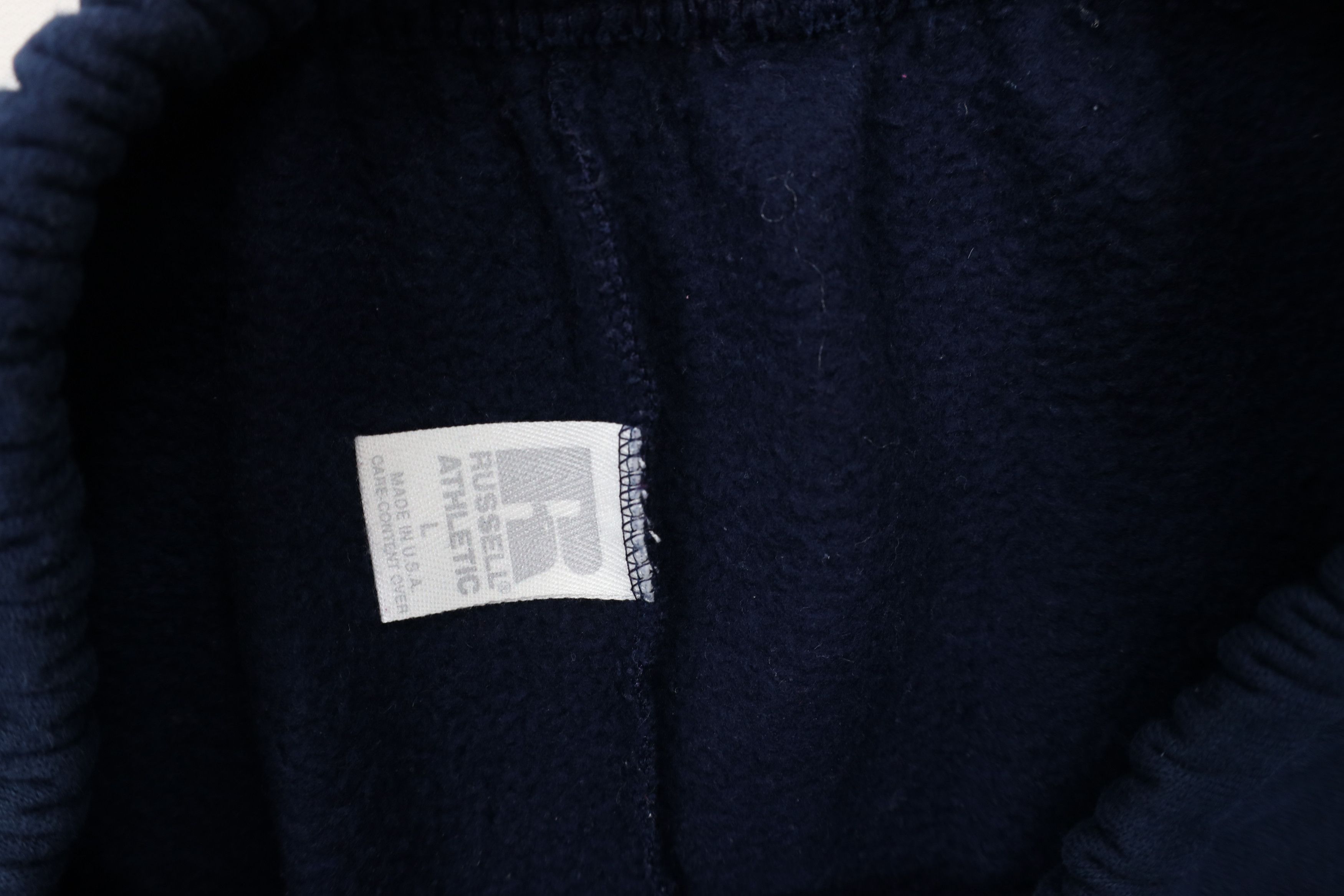 Russell Athletic × Vintage Vintage 90s Russell Athletic Sweatpants Pants Navy Blue USA Size US 36 / EU 52 - 6 Thumbnail