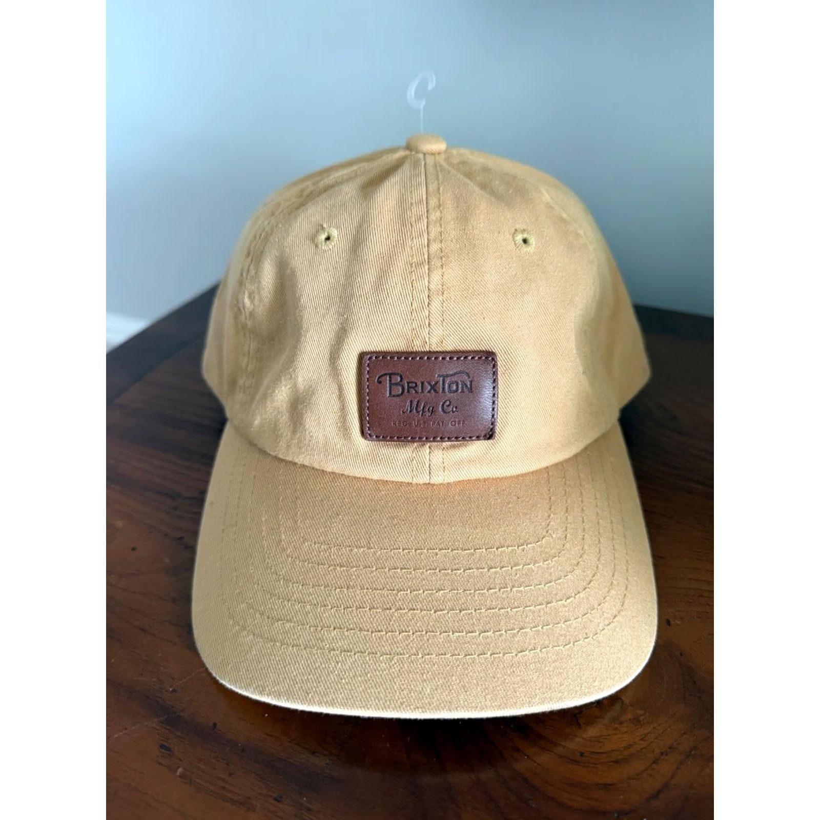 Brixton Brixton Hat Cap Snap Back Patch Trucker Mens Worn Wash Casual Streetwear Tan Size ONE SIZE - 2 Thumbnail
