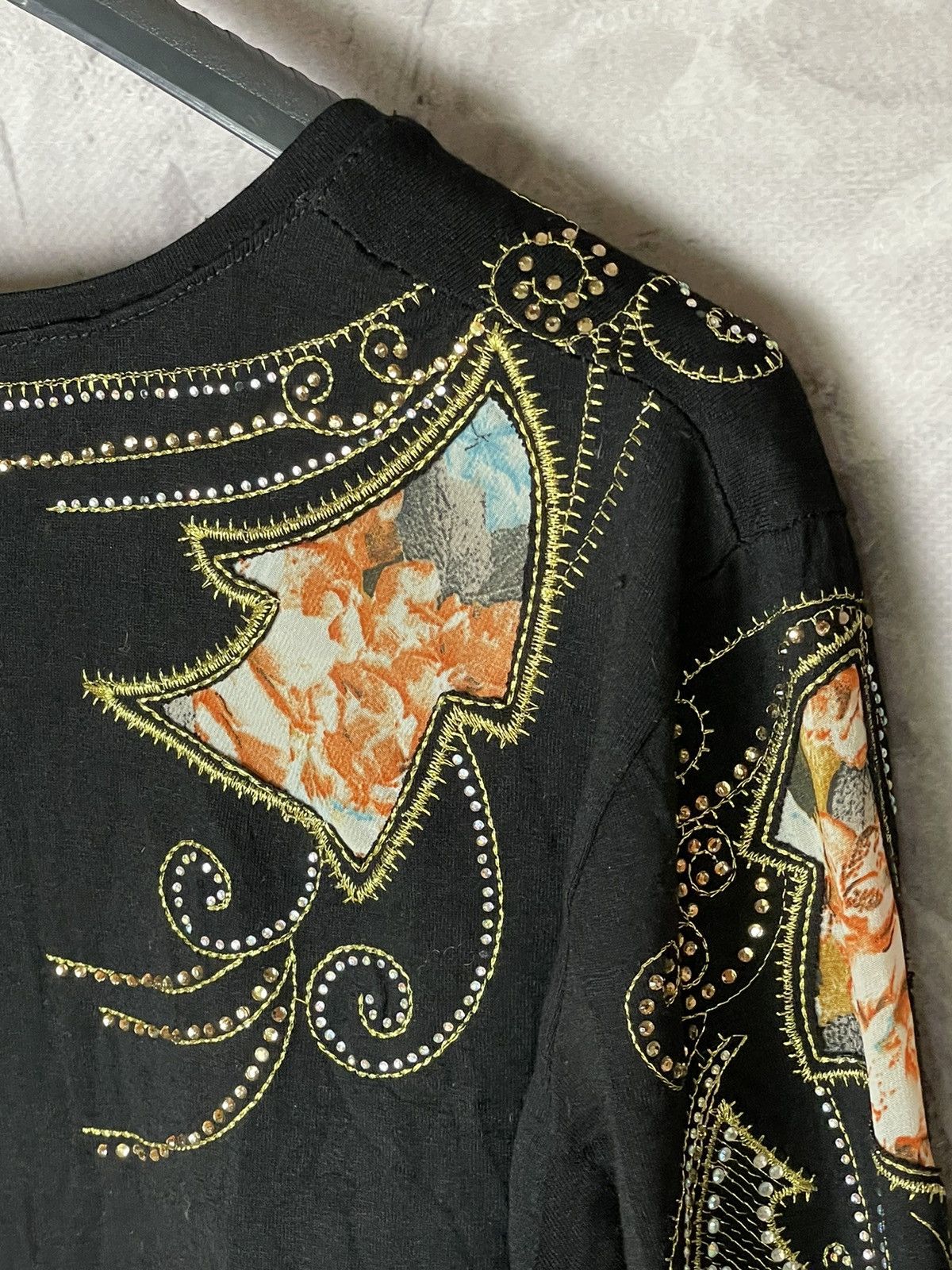 Just Cavalli × Roberto Cavalli × Vintage Roberto Cavalli Vintage Y2K Art Gallery Long Sleeve Size M / US 6-8 / IT 42-44 - 9 Thumbnail
