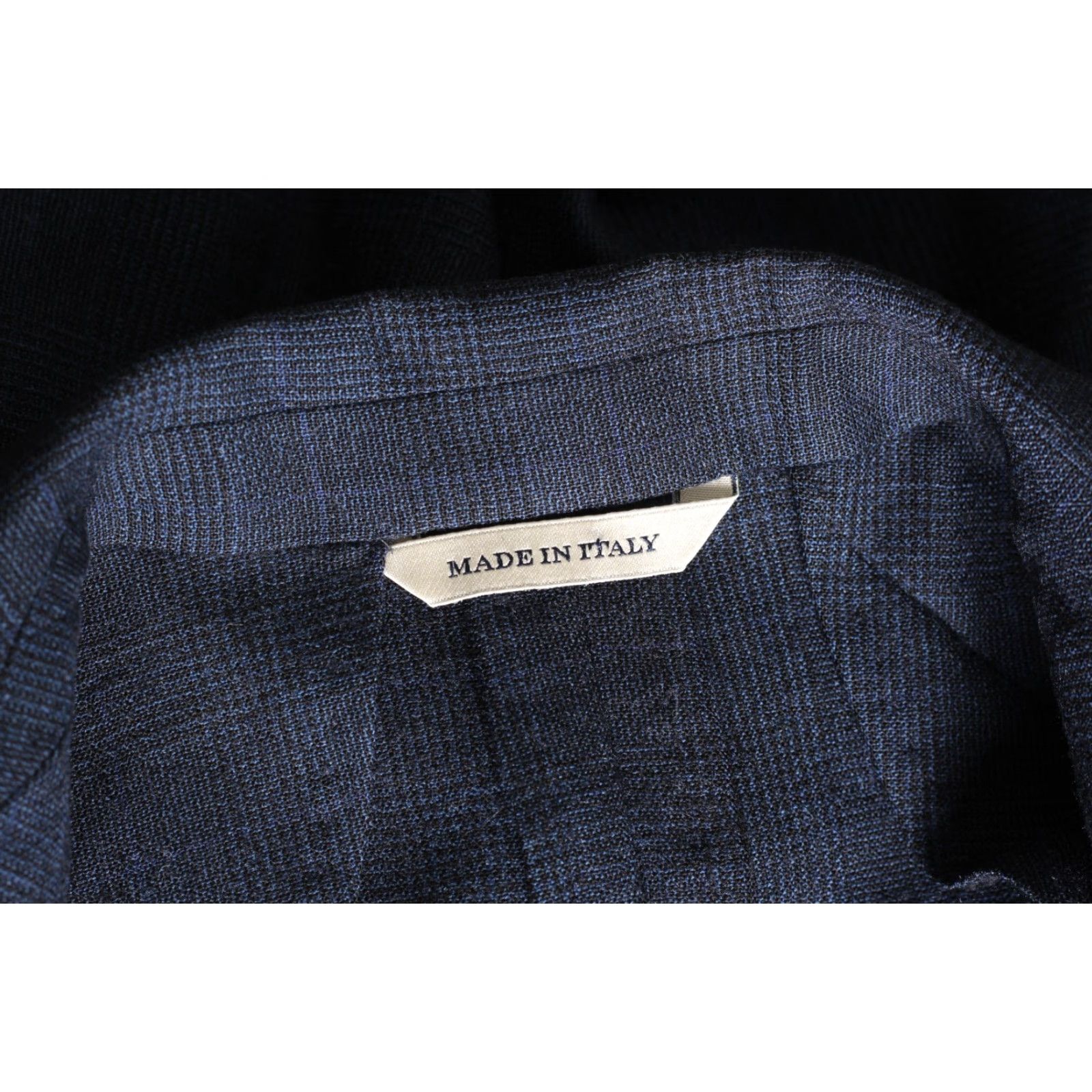 Vintage LUIGI BORRELLI Nisida Unlined Wool 2 Piece Suit Men Size 48 Made in ITALY Slim Plaid Blue Wool Silk Jacket Trousers 32W 32L Mens Size 48R - 7 Thumbnail