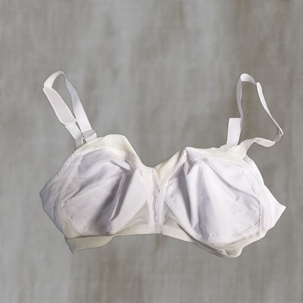 Vintage Exquisite Bra White 34C Full Coverage Underwire Size ONE SIZE - 1 Thumbnail