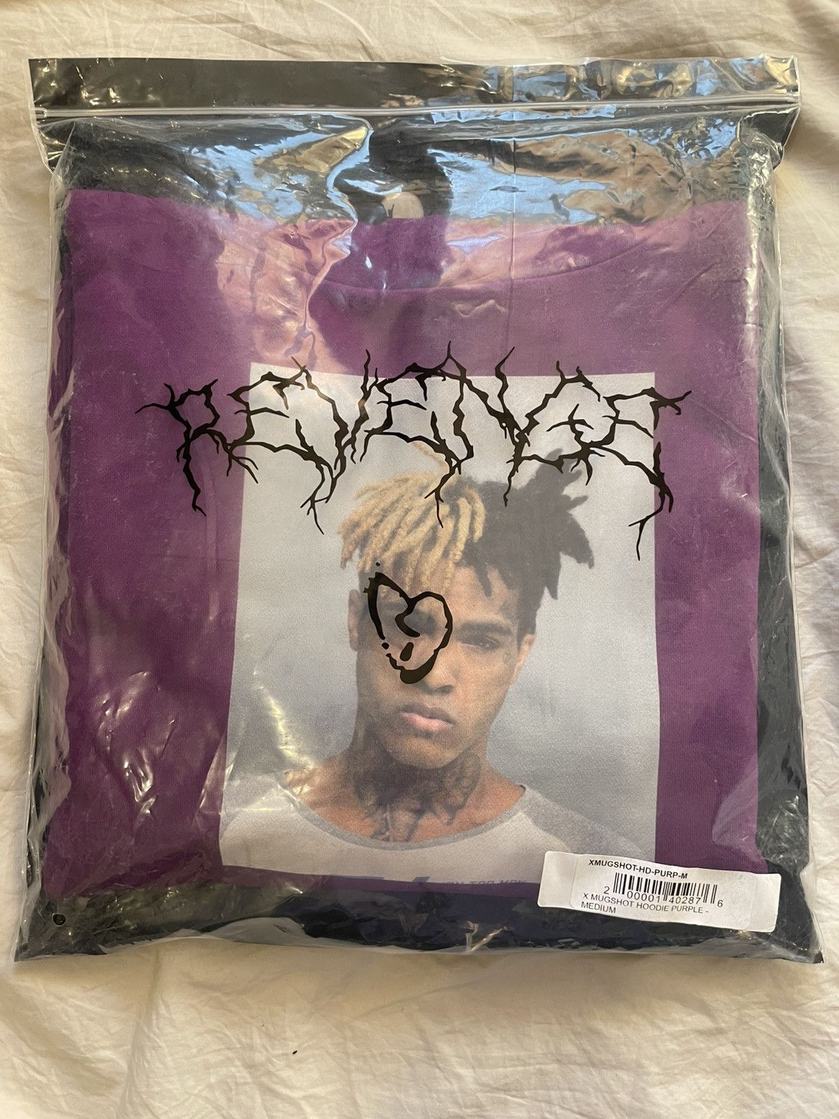 Revenge XXXTentacion Mugshot Hoodie Purple